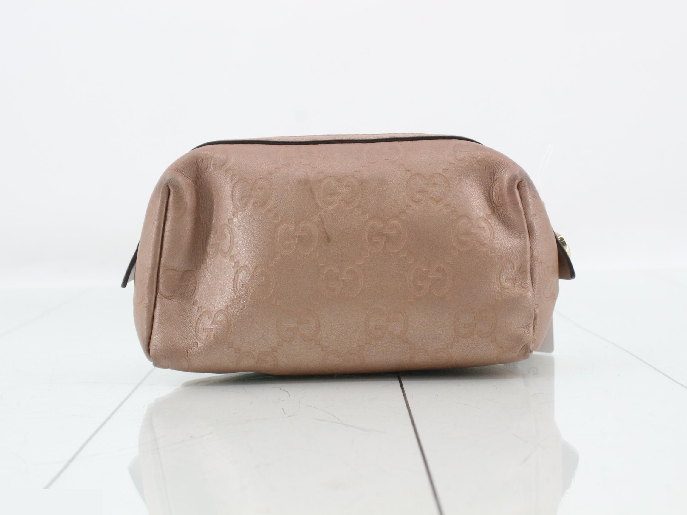 Guccissima (bag) and pouch, pink beige — view 2