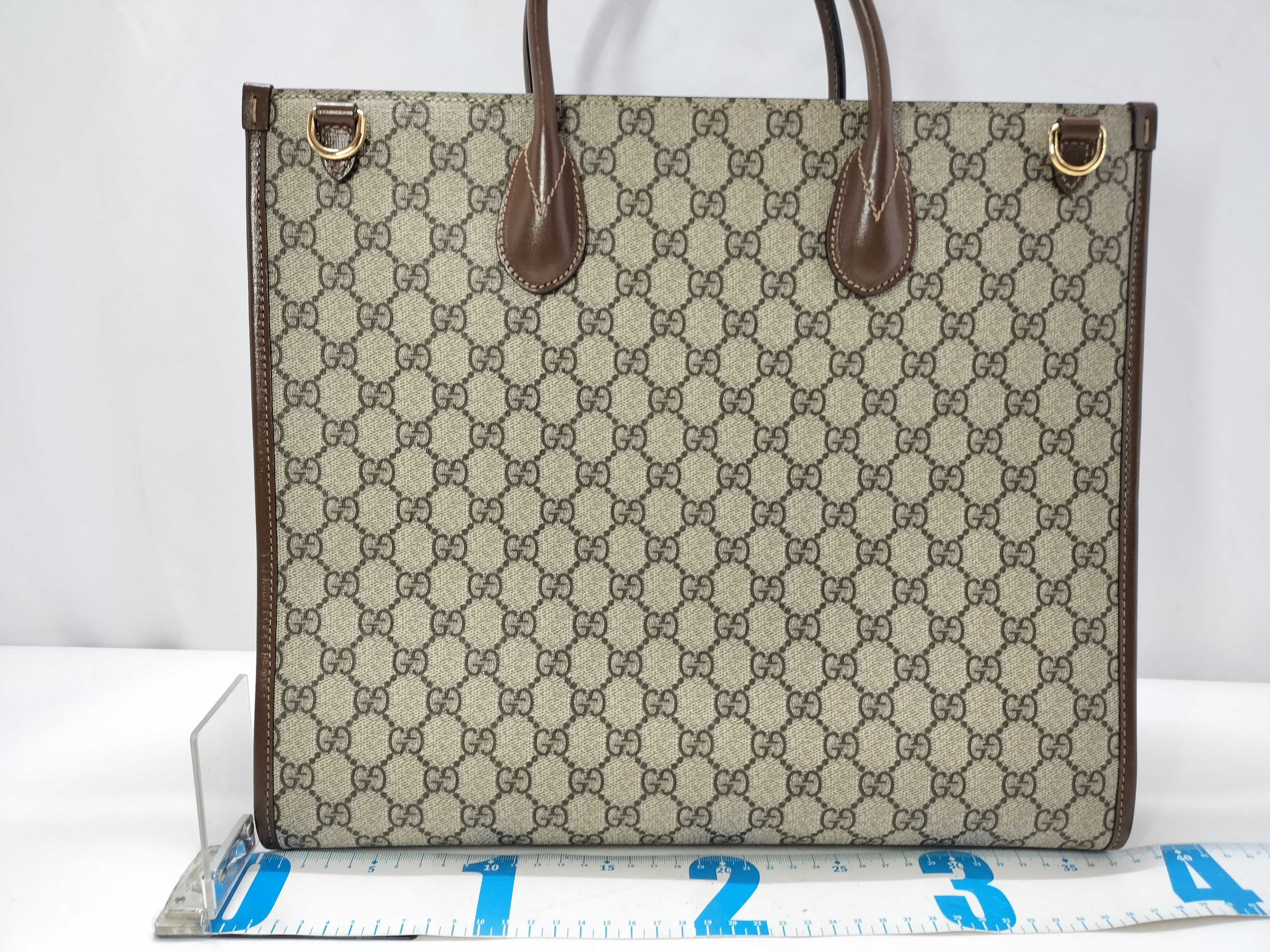 GG Supreme SG- Interlocking G 2-way handbag Beige 723308 Tote bag — view 2
