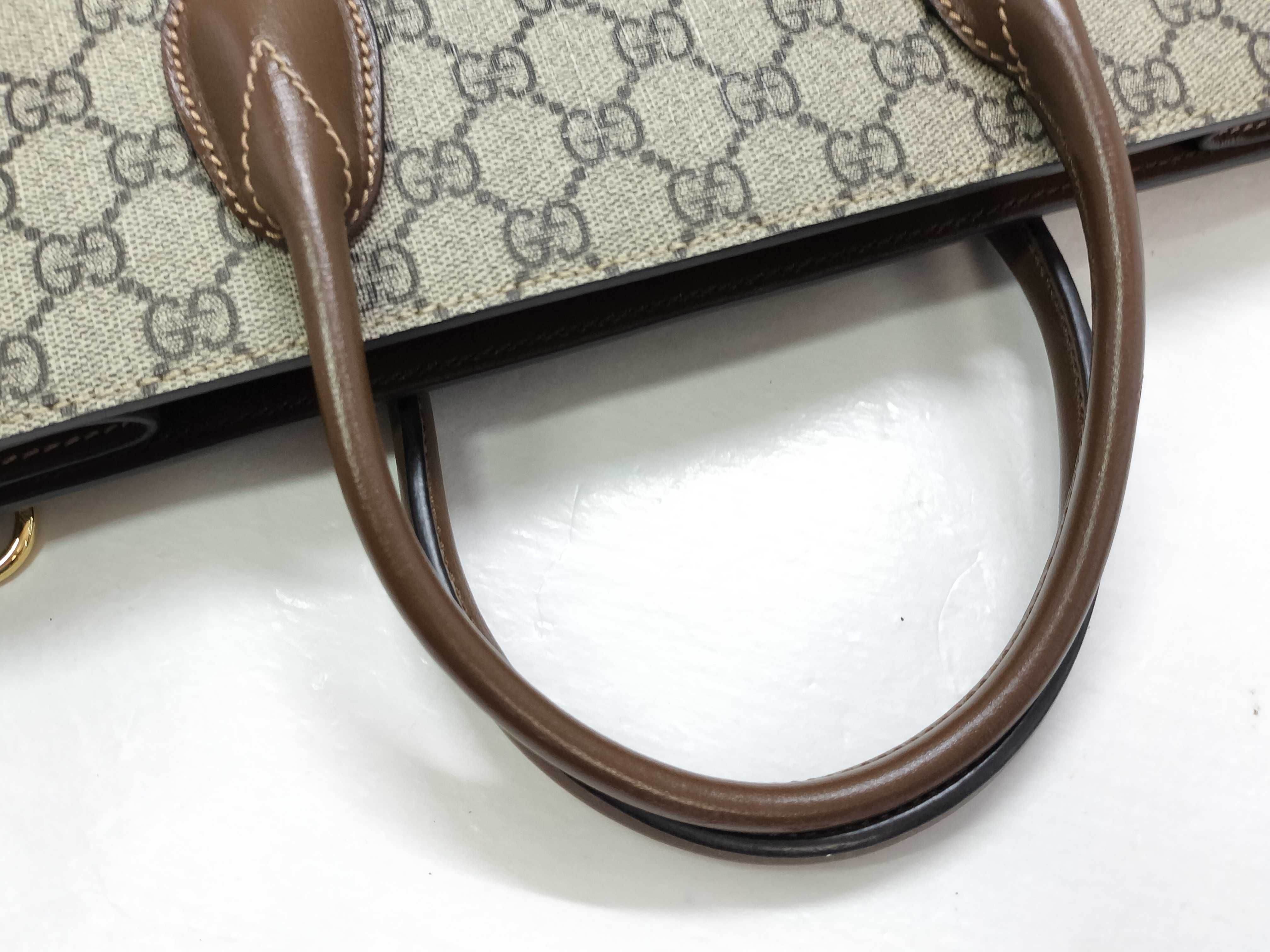GG Supreme SG- Interlocking G 2-way handbag Beige 723308 Tote bag — view 3