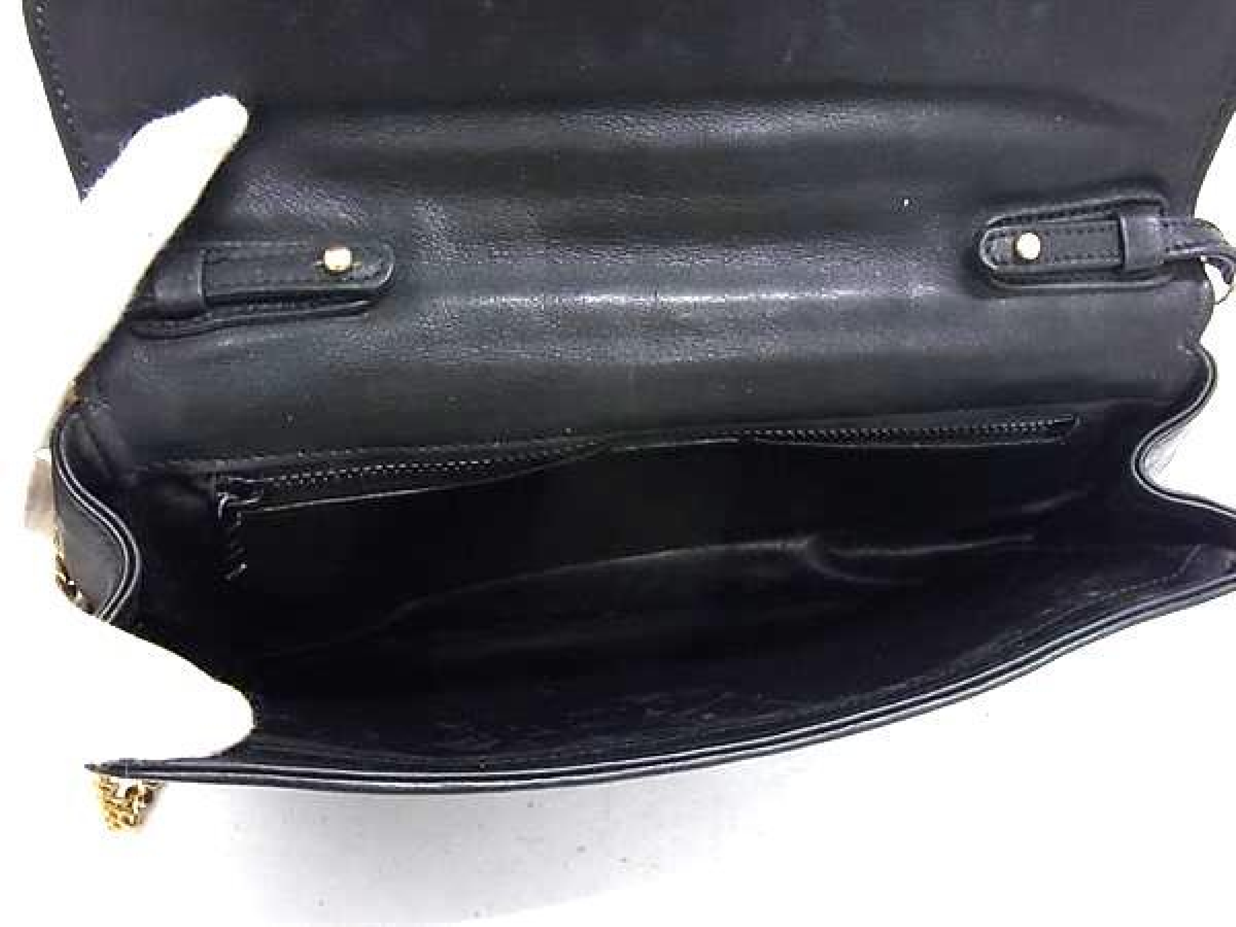 Vintage Macadam Leather Chain Shoulder Bag Crossbody Bag for Women, Black (FZ5851) — view 5