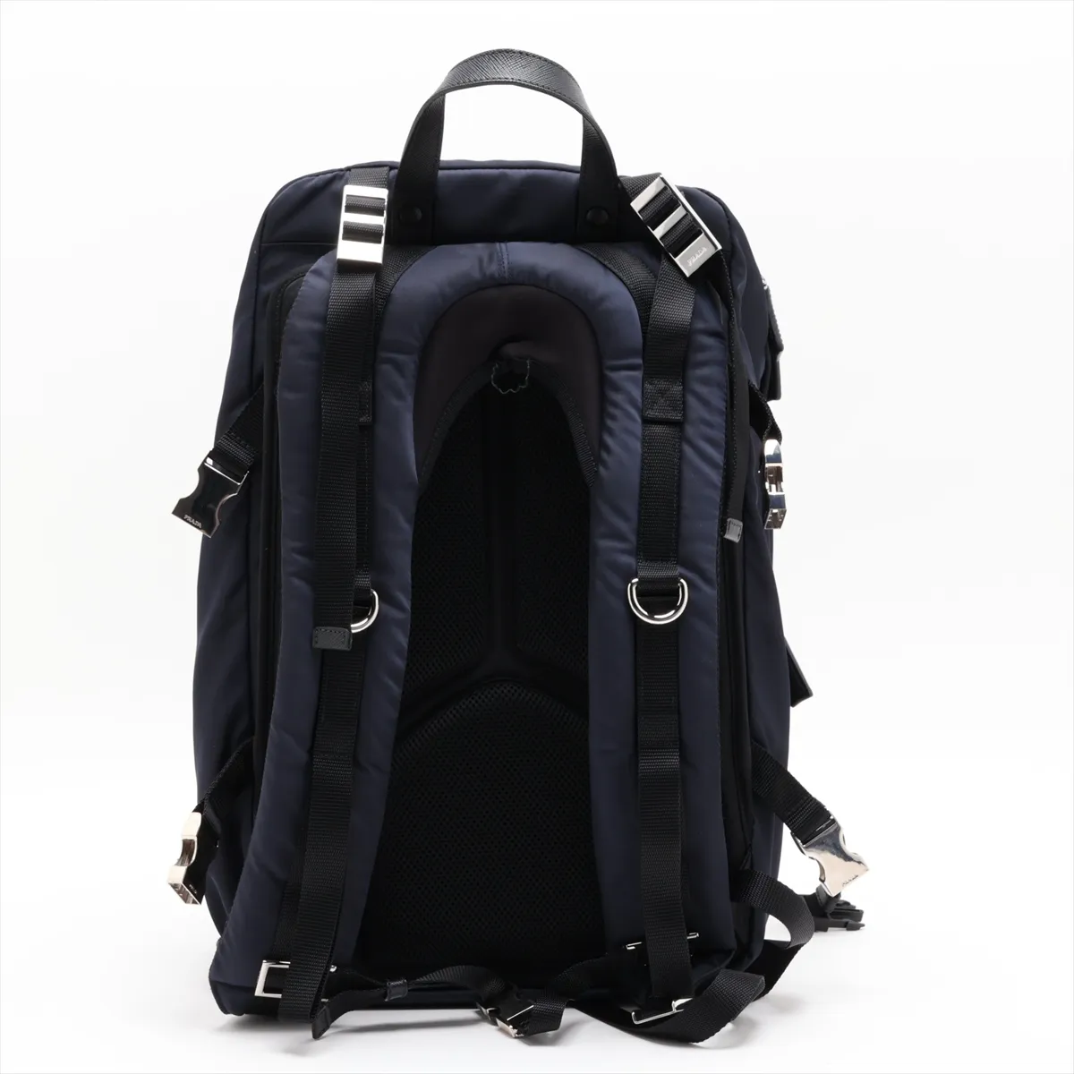 Tessuto 2VZ001 Nylon x Leather Backpack/Rucksack Navy x Black — view 2