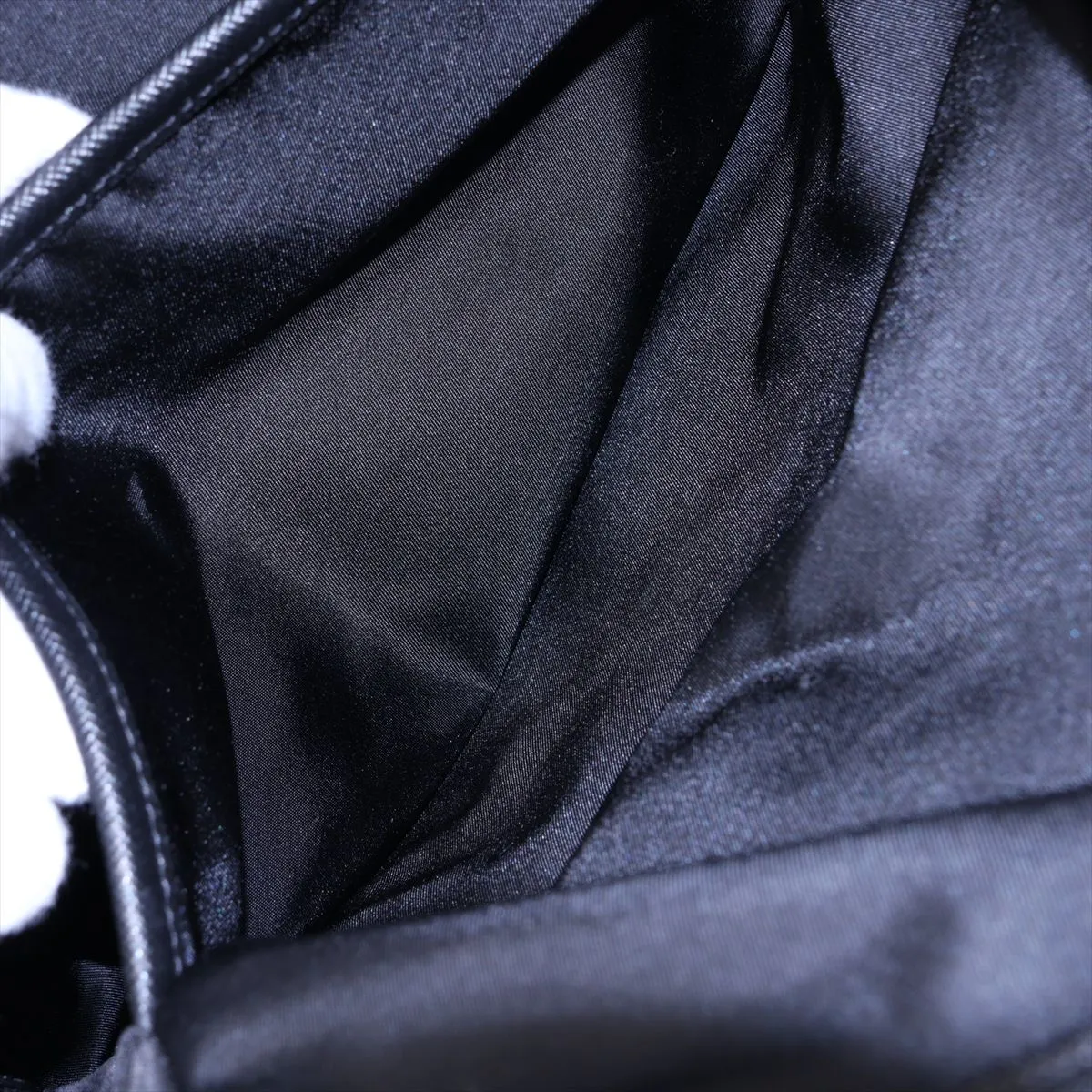 Tessuto 2VZ001 Nylon x Leather Backpack/Rucksack Navy x Black — view 11
