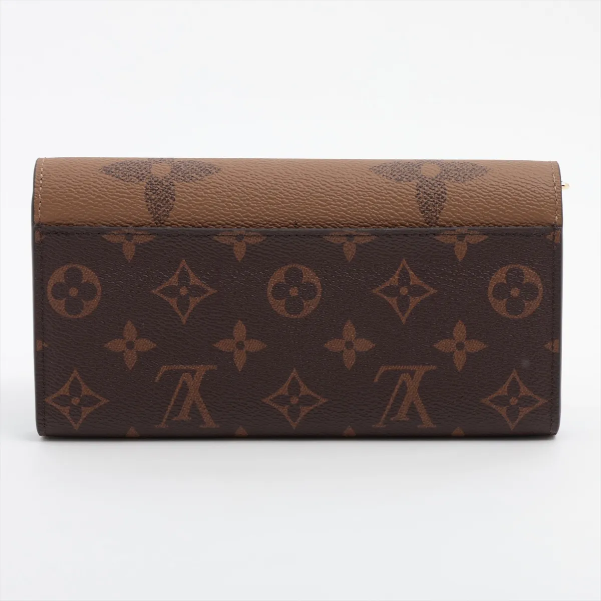 Giant Monogram Reverse Portefeuille Sarah M80726 Marron Long Wallet (RFID detected) — view 2