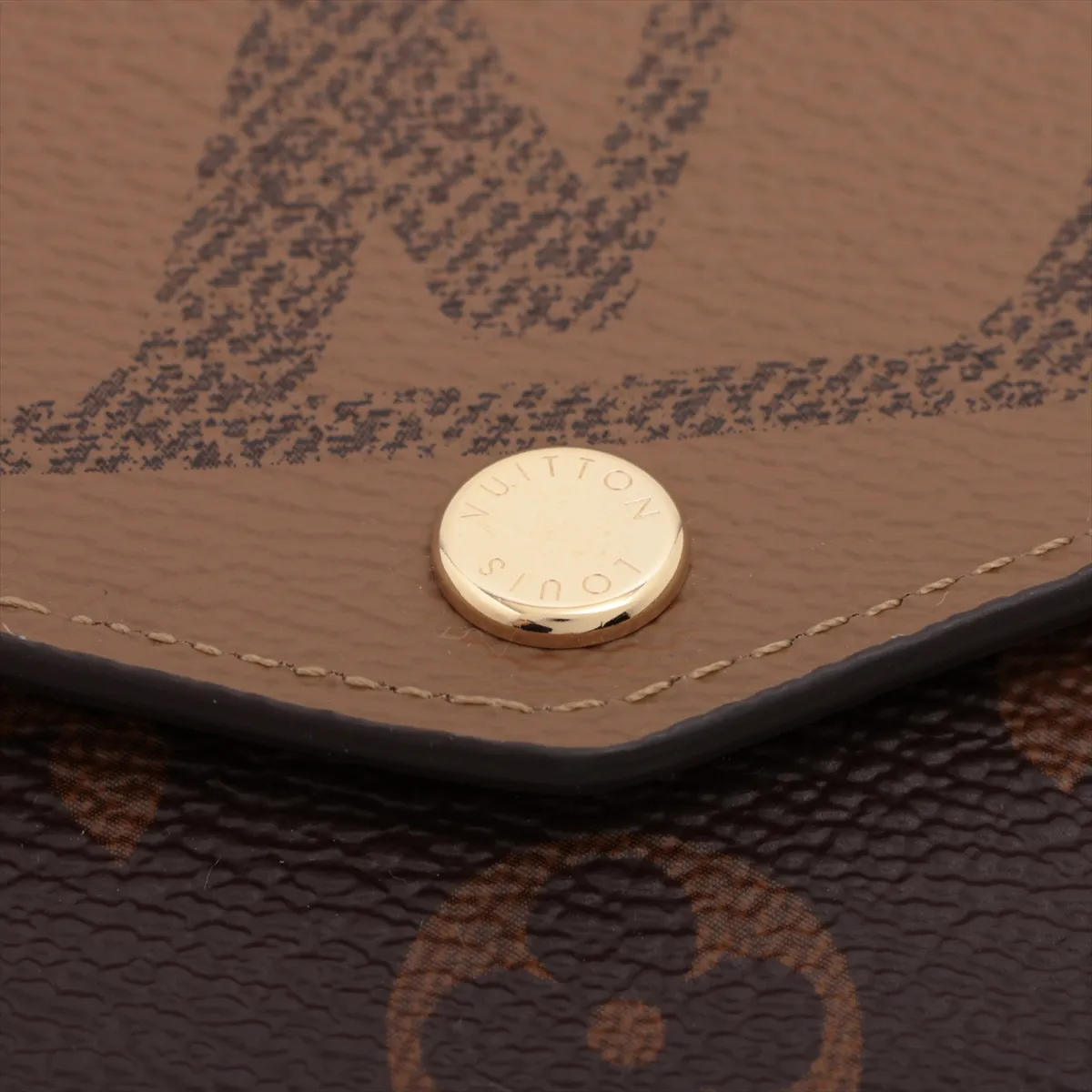 Giant Monogram Reverse Portefeuille Sarah M80726 Marron Long Wallet (RFID detected) — view 11