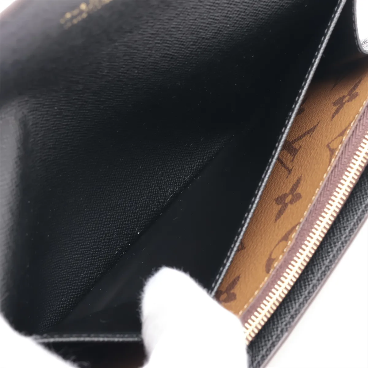Giant Monogram Reverse Portefeuille Sarah M80726 Marron Long Wallet (RFID detected) — view 5