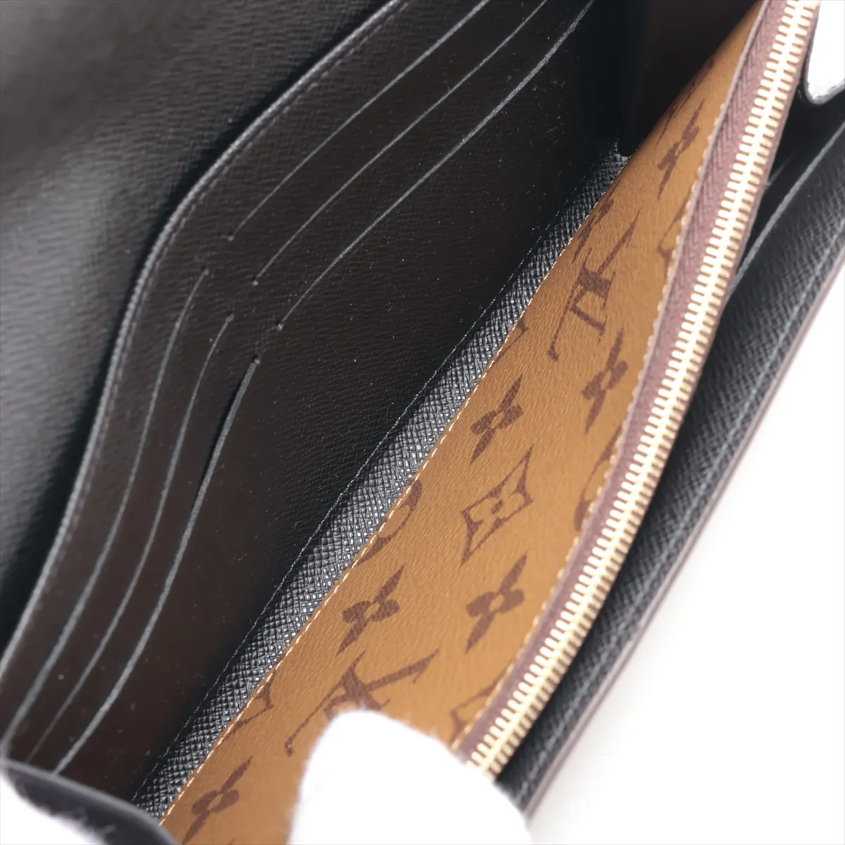 Giant Monogram Reverse Portefeuille Sarah M80726 Marron Long Wallet (RFID detected) — view 6