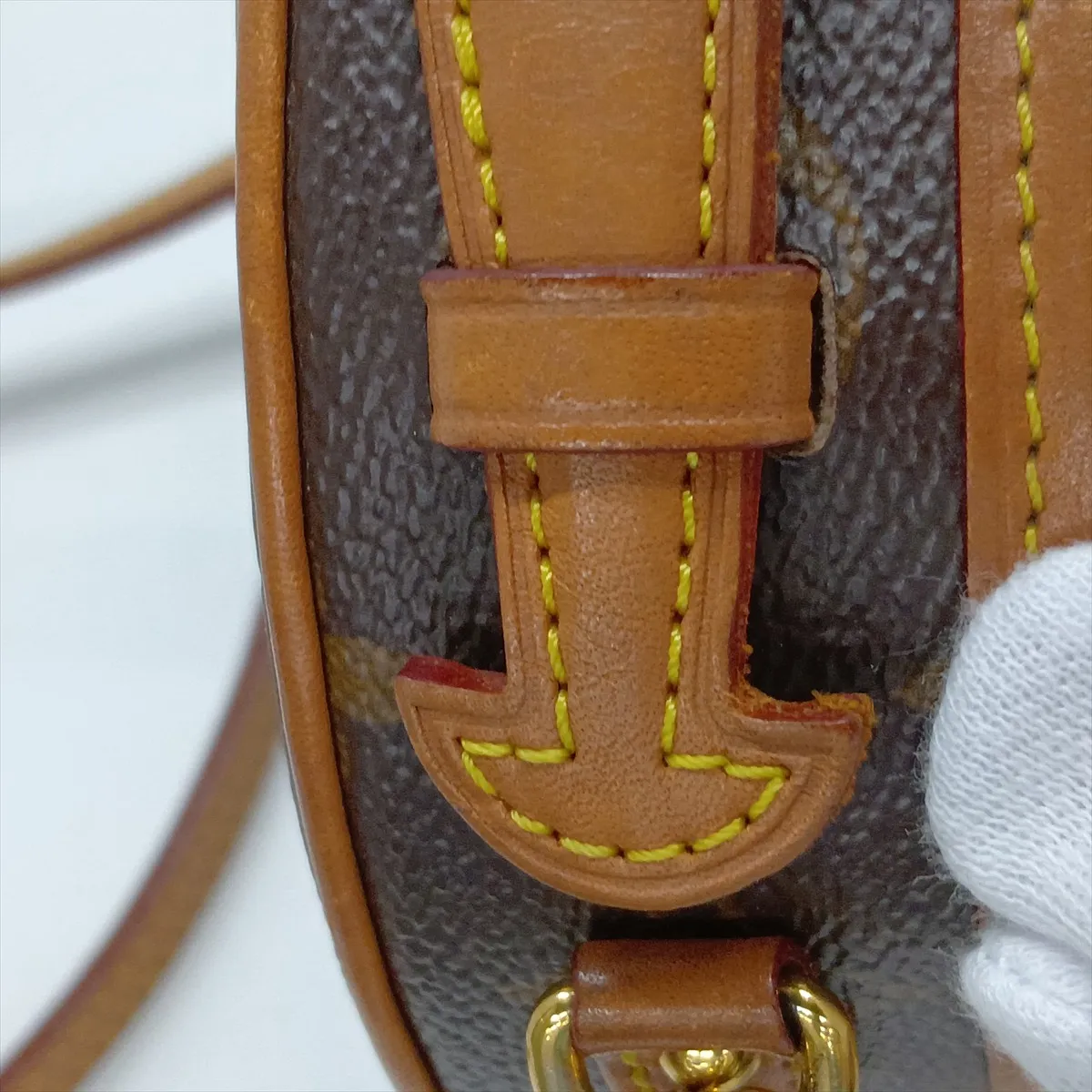 Monogram Mini Boite Chapeau M44699 Brown (Decoration missing, RFID detected) — view 14