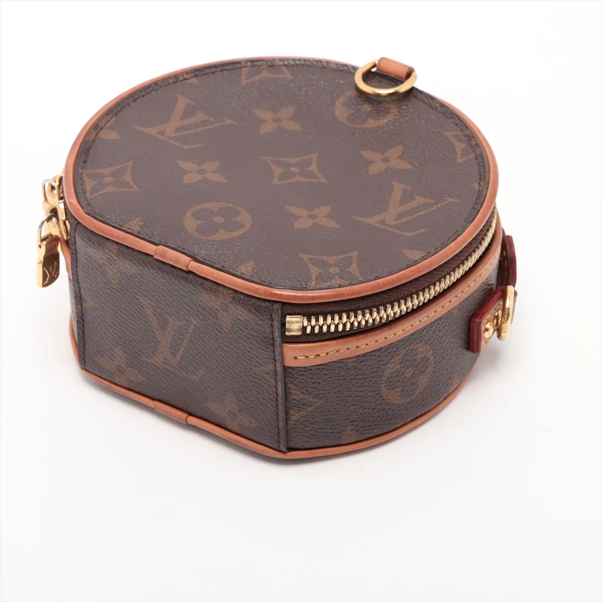 Monogram Mini Boite Chapeau M44699 Brown (Decoration missing, RFID detected) — view 3