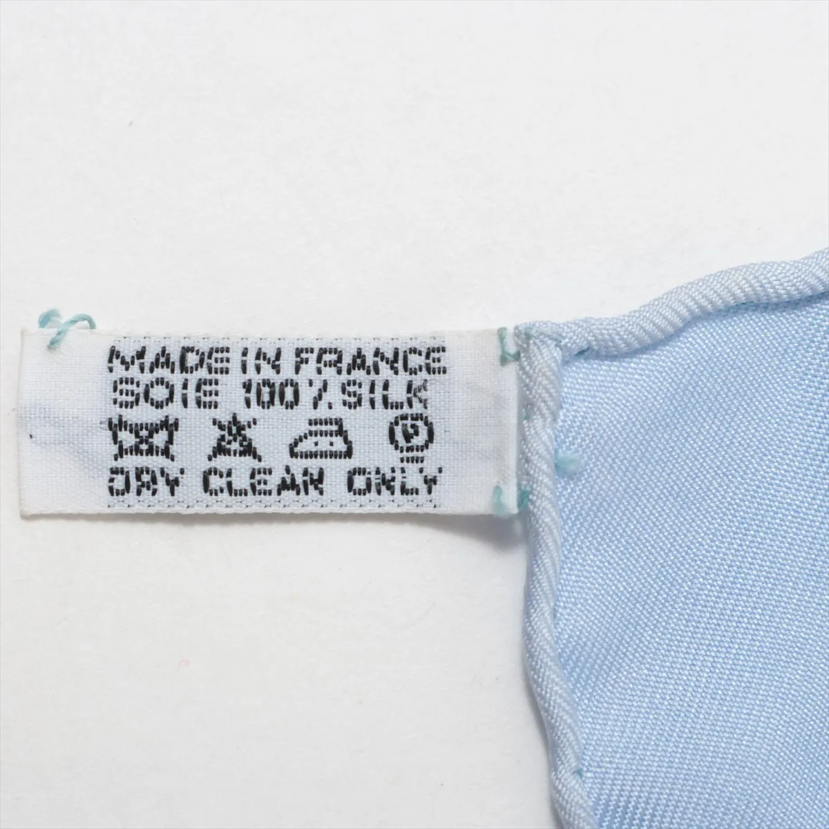 Carre 90 Traineaux et glissades (Sleds and Skates) Scarf, Silk, Blue. Shows wear, — view 7