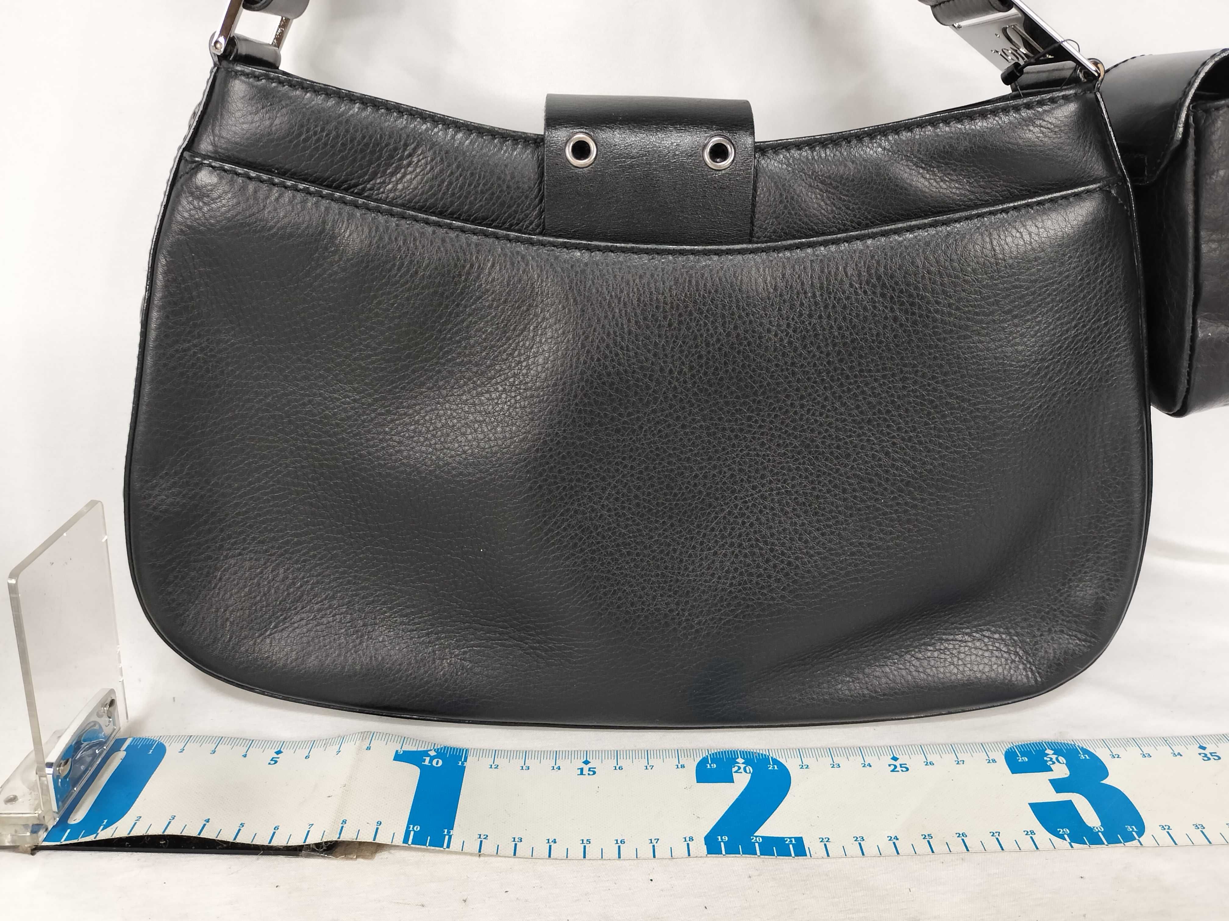 Street Chic Leather One Shoulder Bag with Pouch — view 2