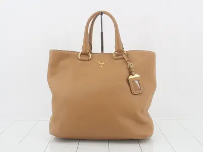 Logo Handbag, 2-Way, Brown, 117