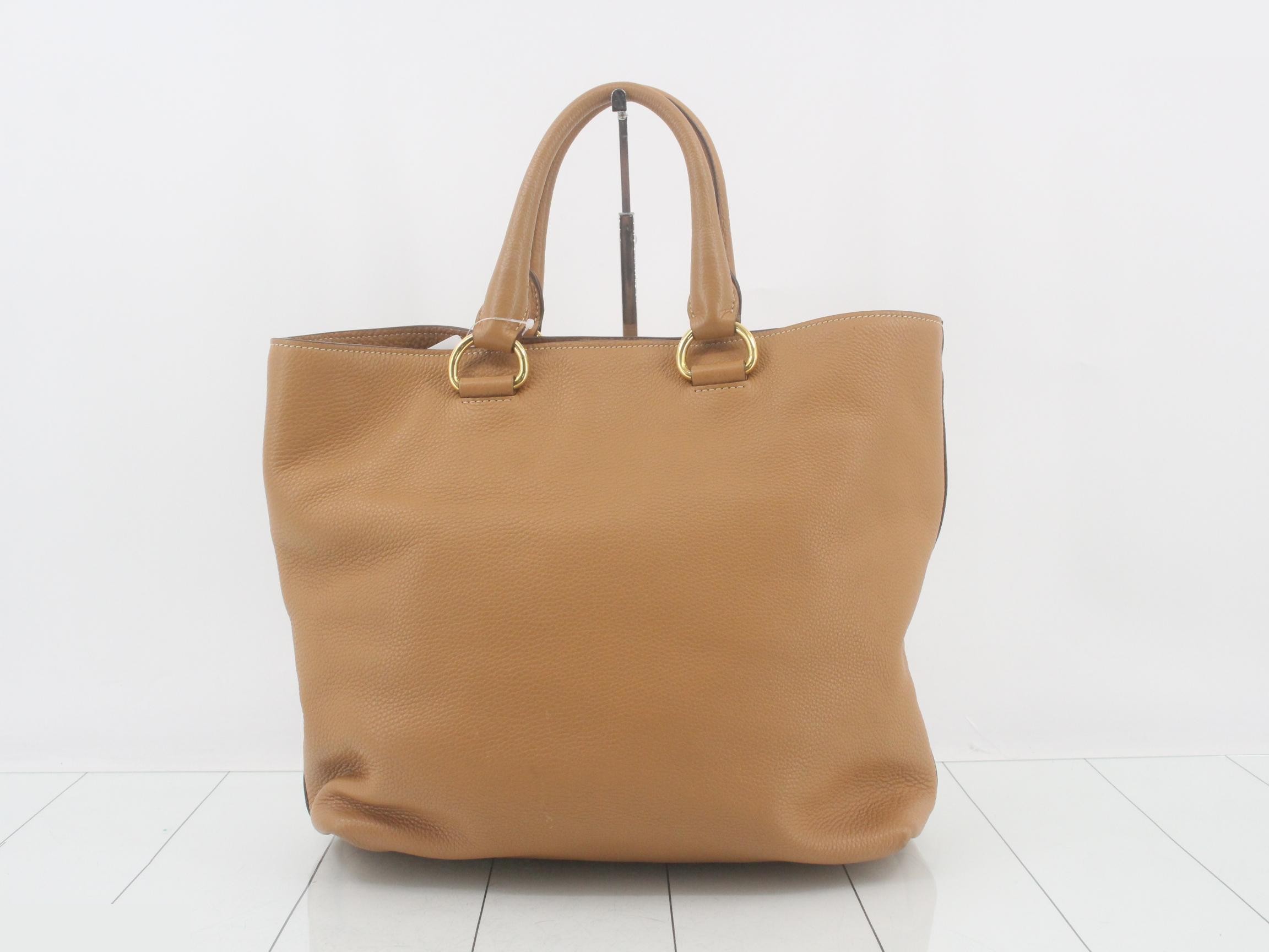 Logo Handbag, 2-Way, Brown, 117 — view 2