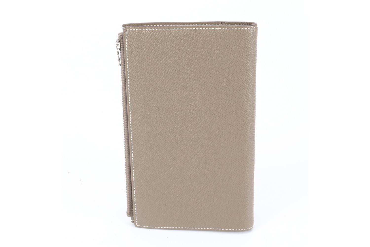 Y stamp, manufactured in 2020, EA zip, leather notebook cover with memo pad. — view 3