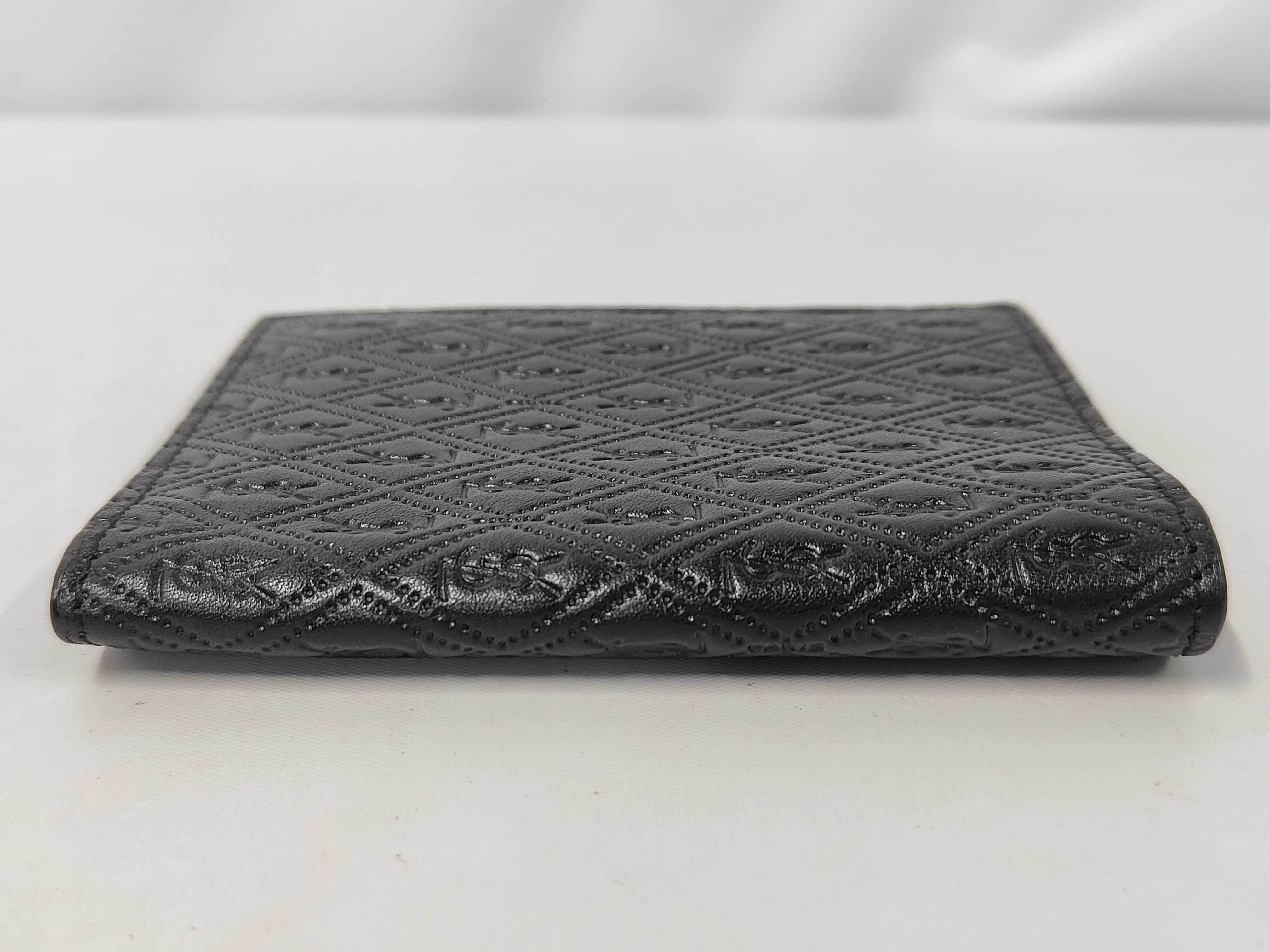 Paris YSL Logo Leather Card Case, Black. (Card case, pass case, business card holder) — view 4