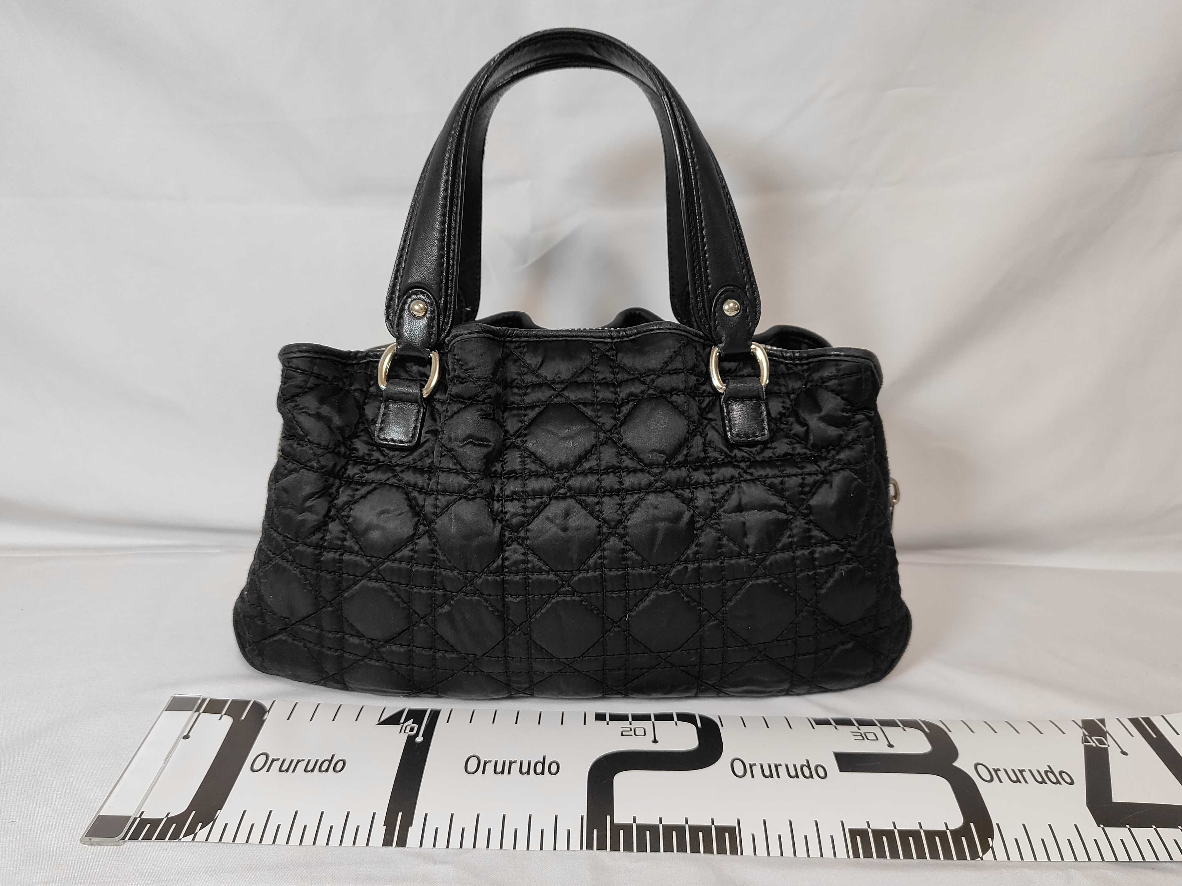 Cannage Turnlock Nylon Leather Handbag — view 2