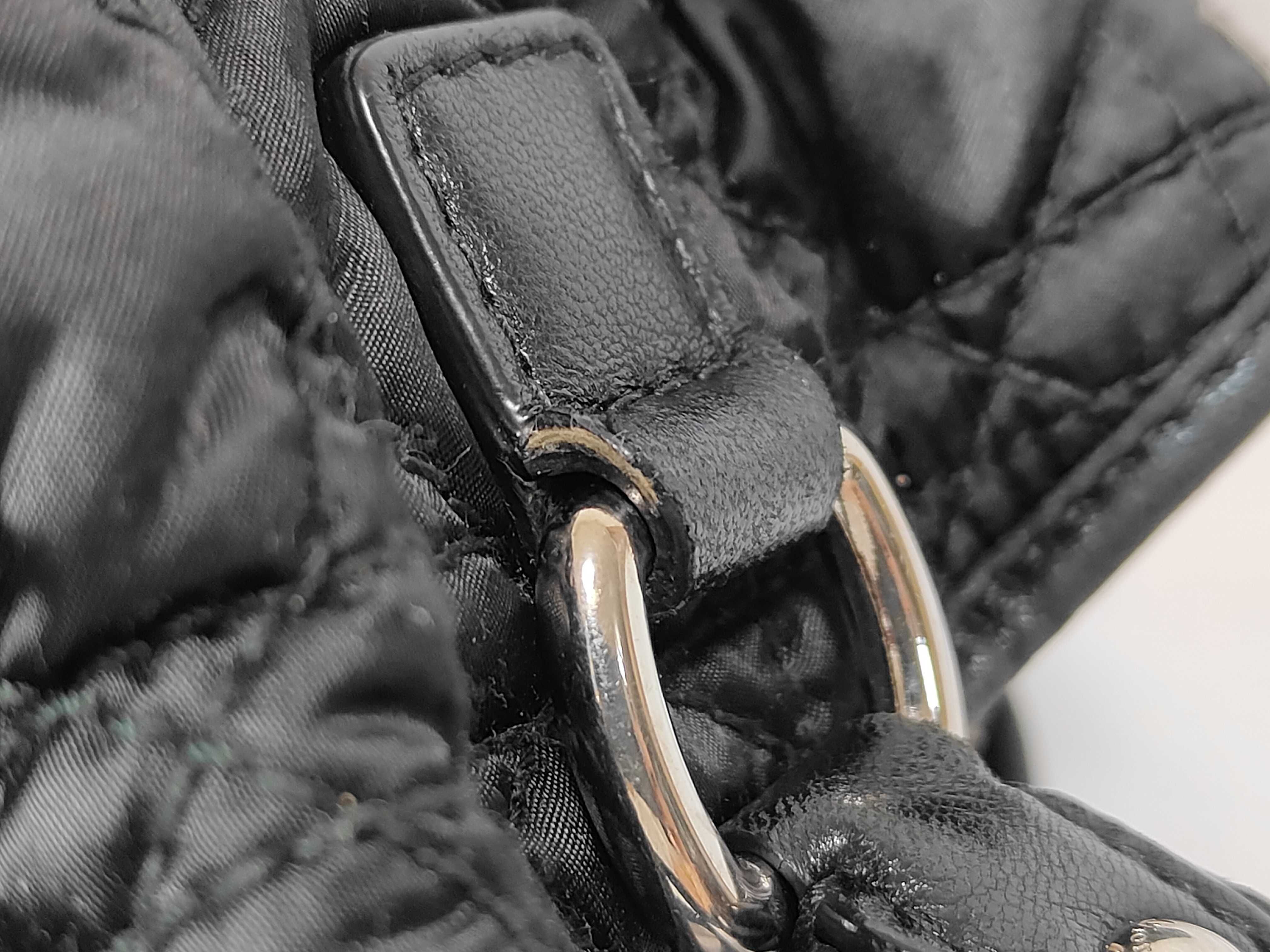 Cannage Turnlock Nylon Leather Handbag — view 5