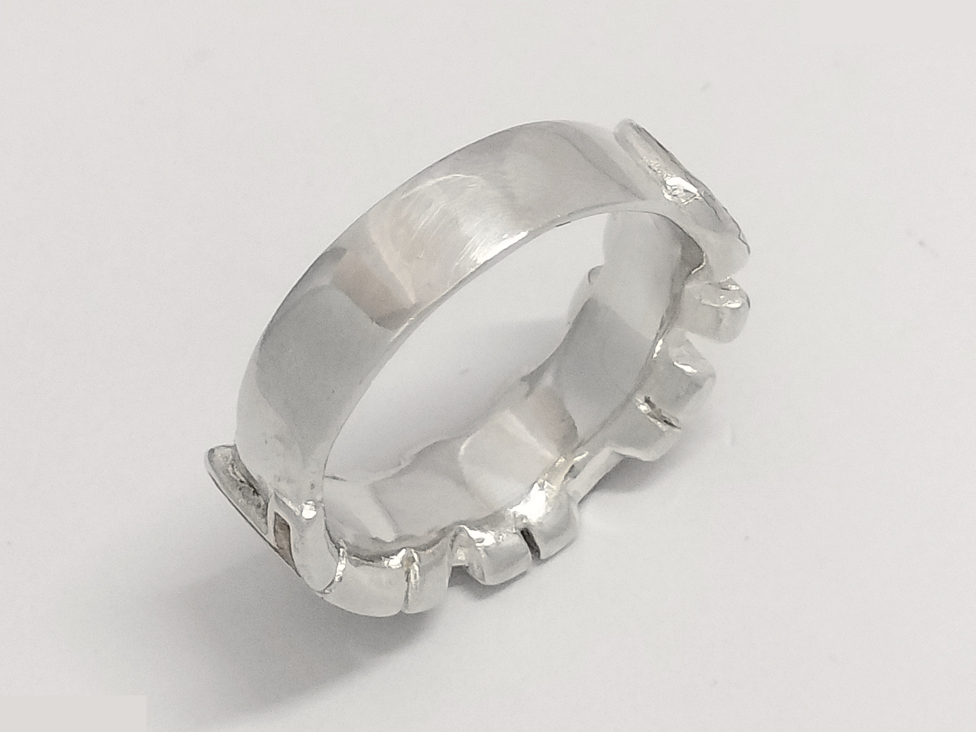 Logo Silver Ring #12.5 — view 3