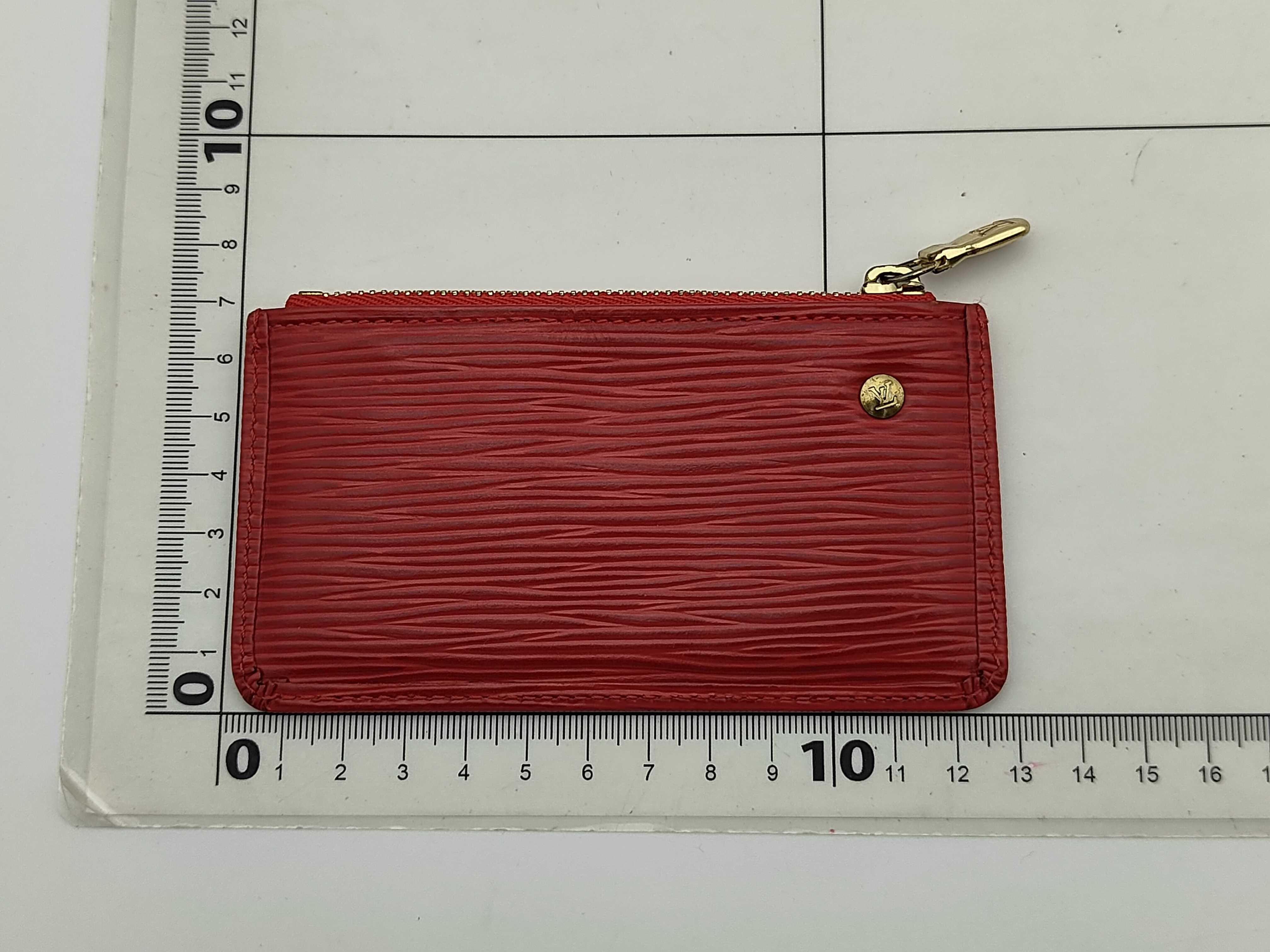 Epi Pochette Clé Red Card Case — view 2