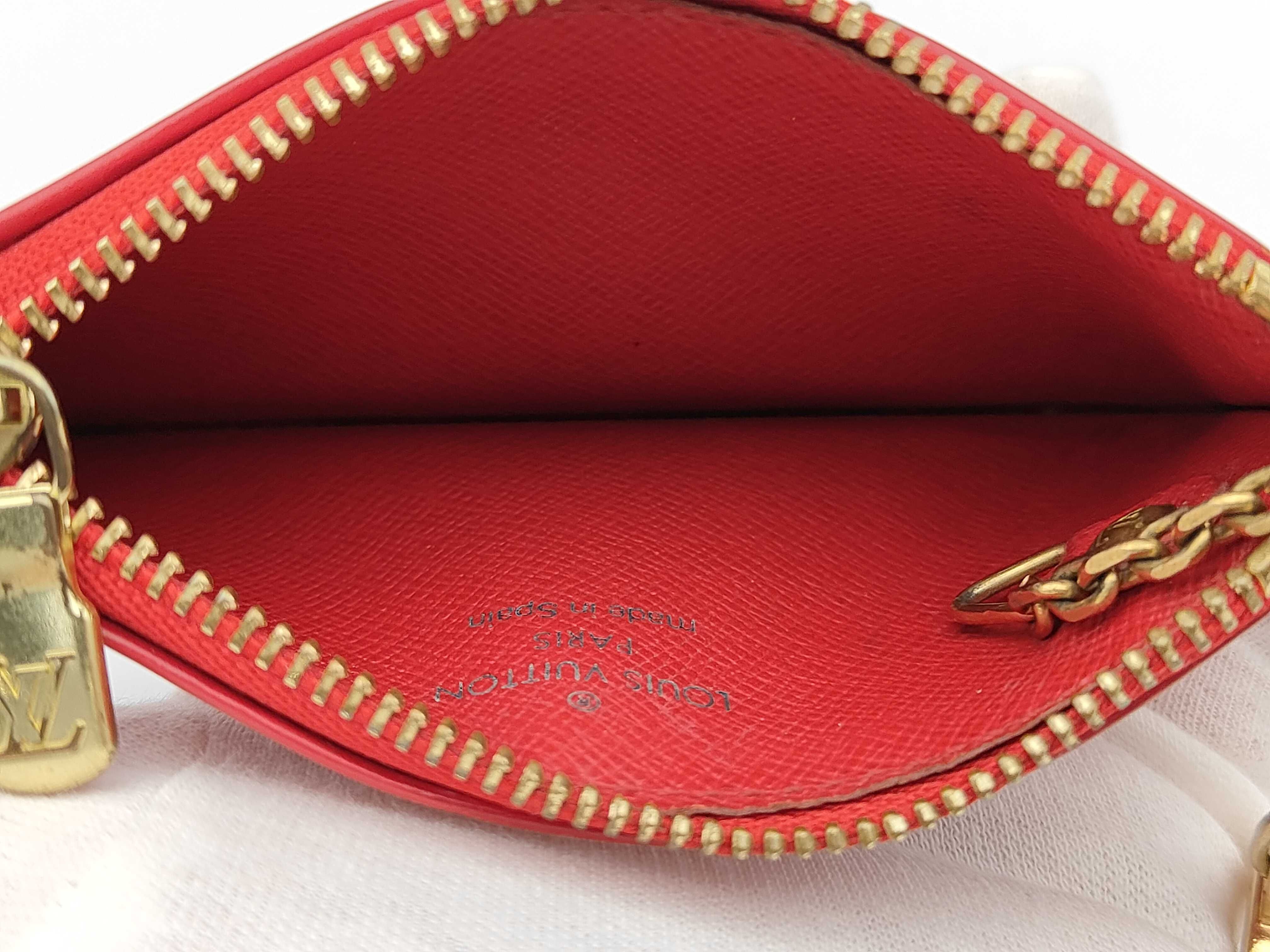 Epi Pochette Clé Red Card Case — view 3