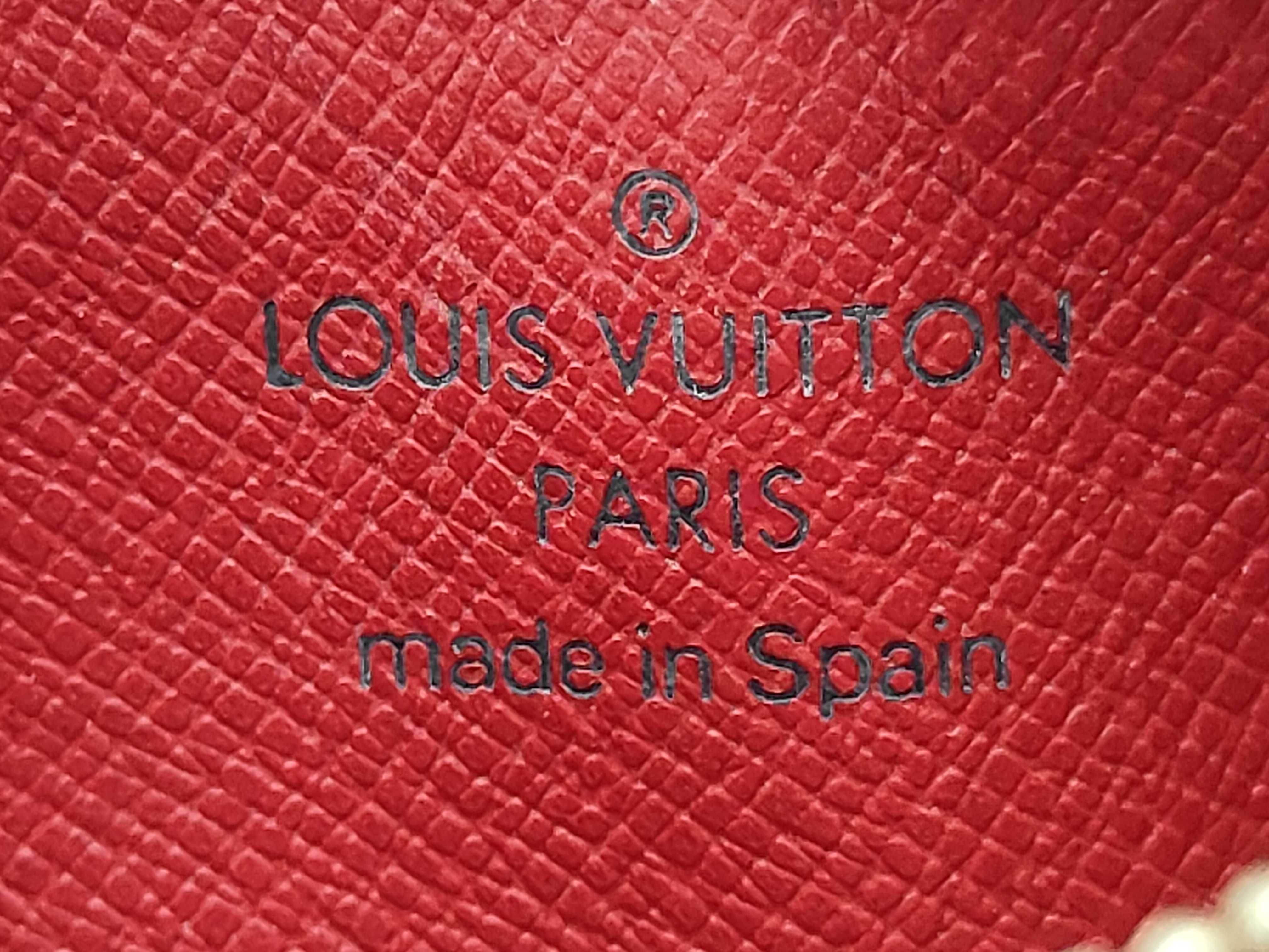 Epi Pochette Clé Red Card Case — view 4