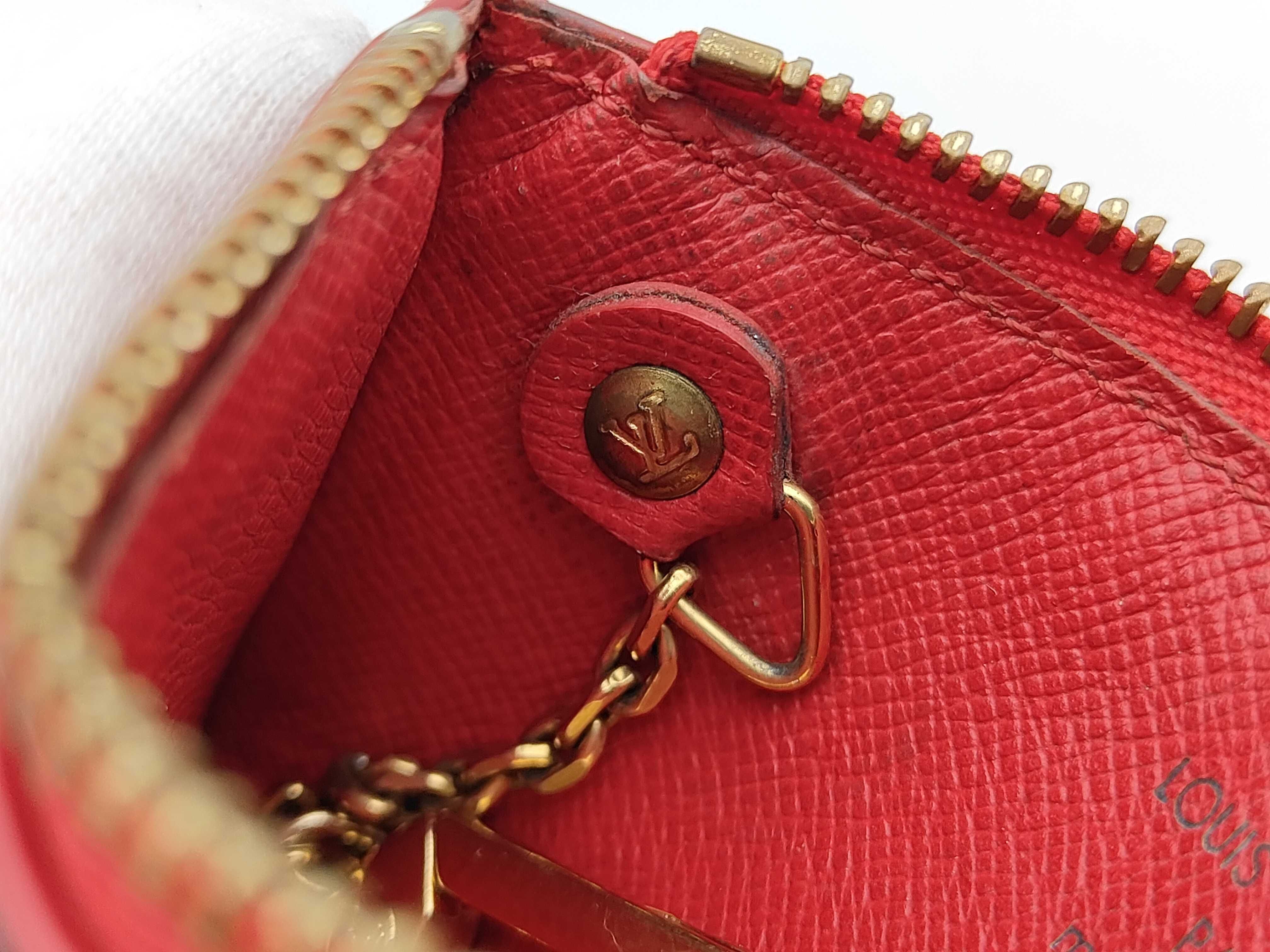 Epi Pochette Clé Red Card Case — view 8