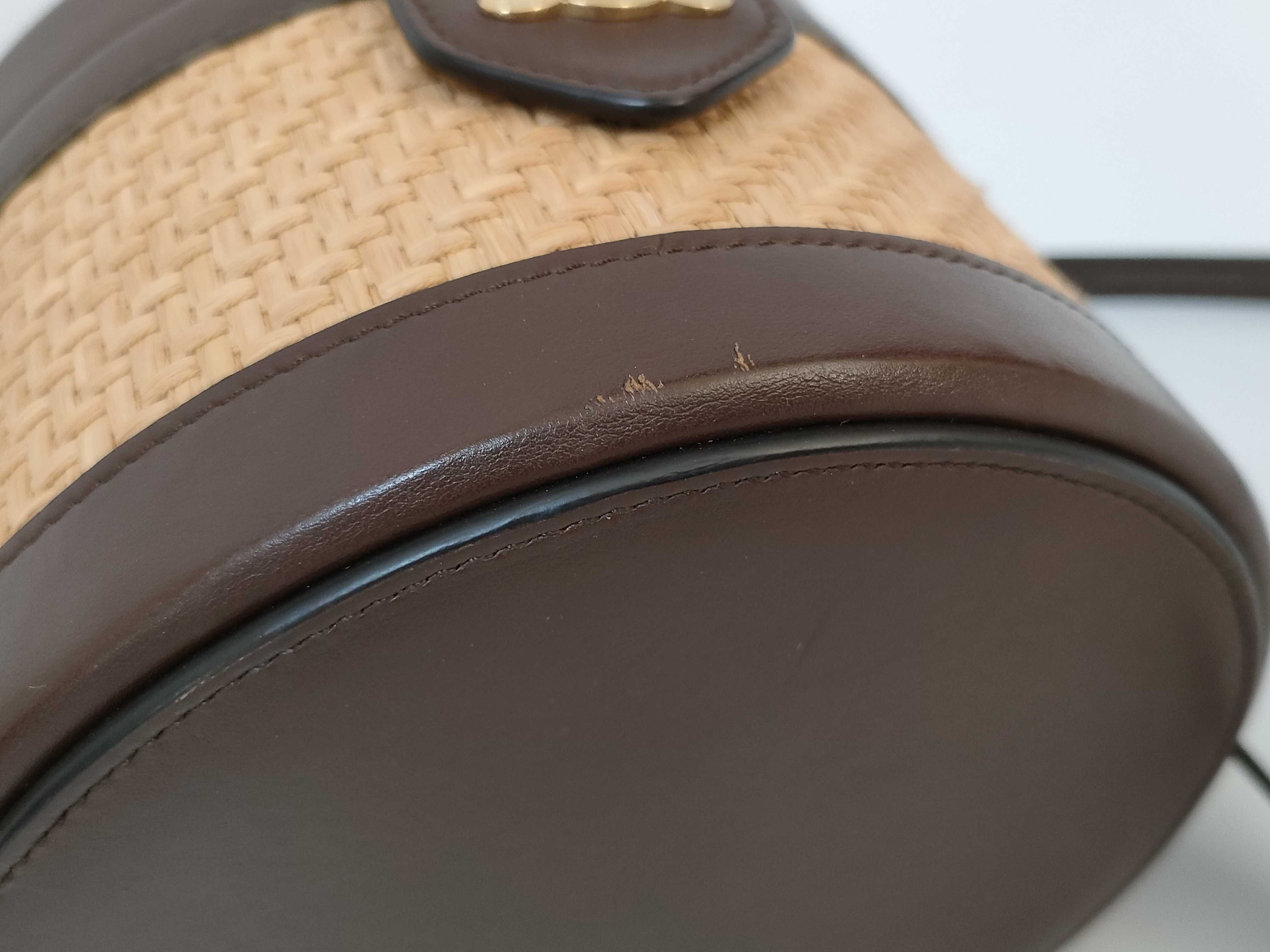 Tambour Tan Cylinder Box Shoulder Bag — view 11