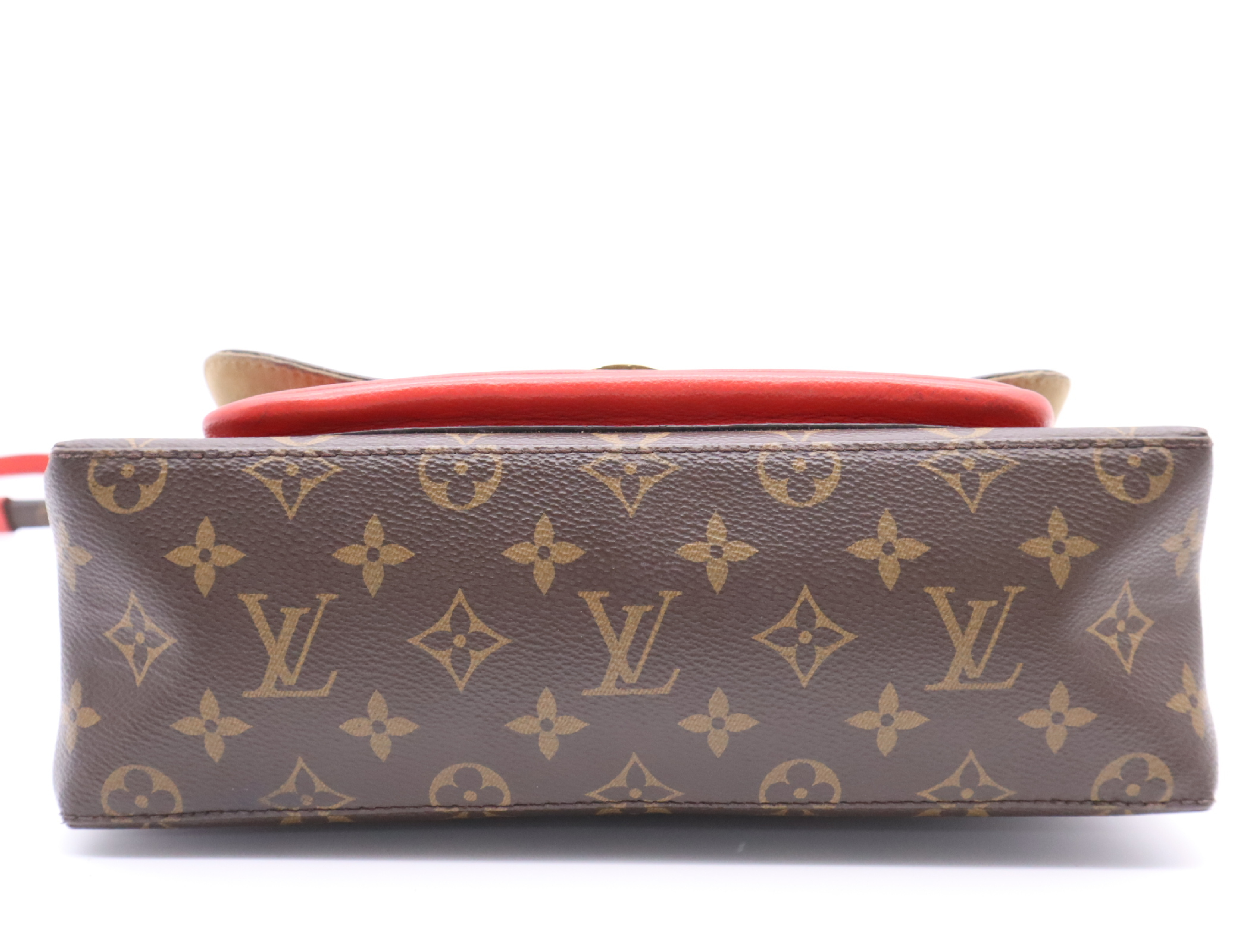M44286 Monogram Marignan Coquelicot Handbag with Shoulder Strap — view 4