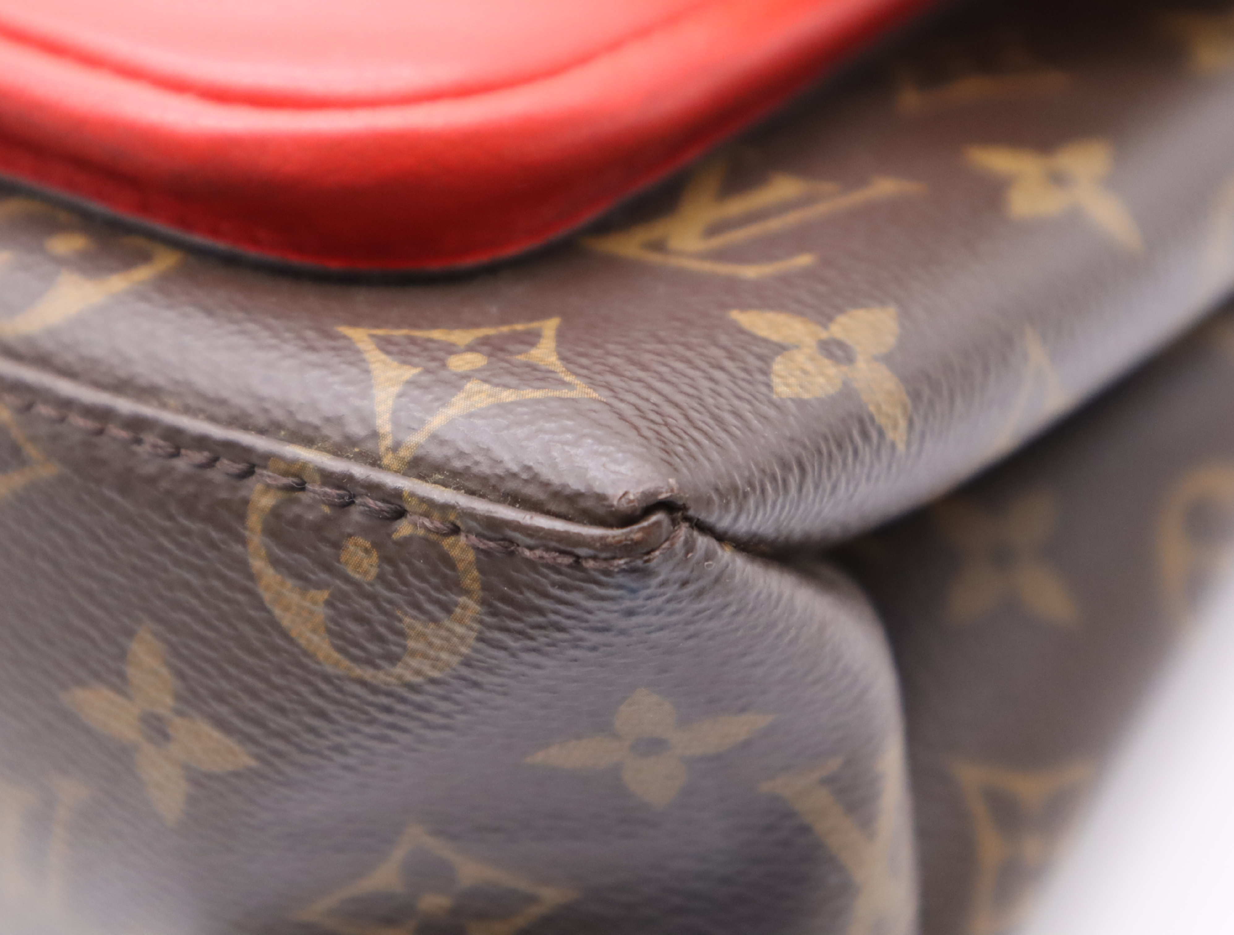 M44286 Monogram Marignan Coquelicot Handbag with Shoulder Strap — view 7