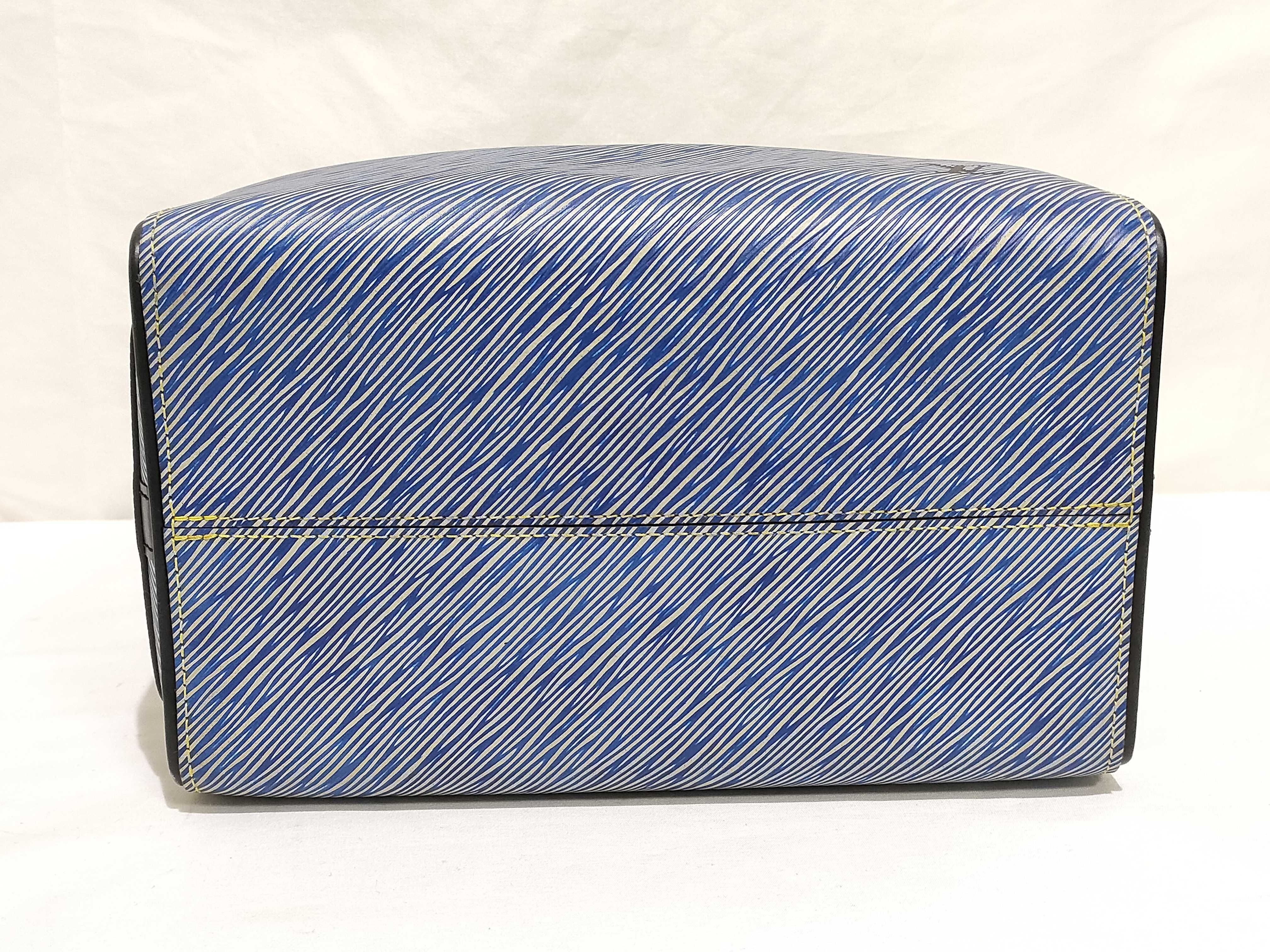 Epi Leather Speedy Bandoulière 25 M51280 Blue SN0157 Handbag — view 7