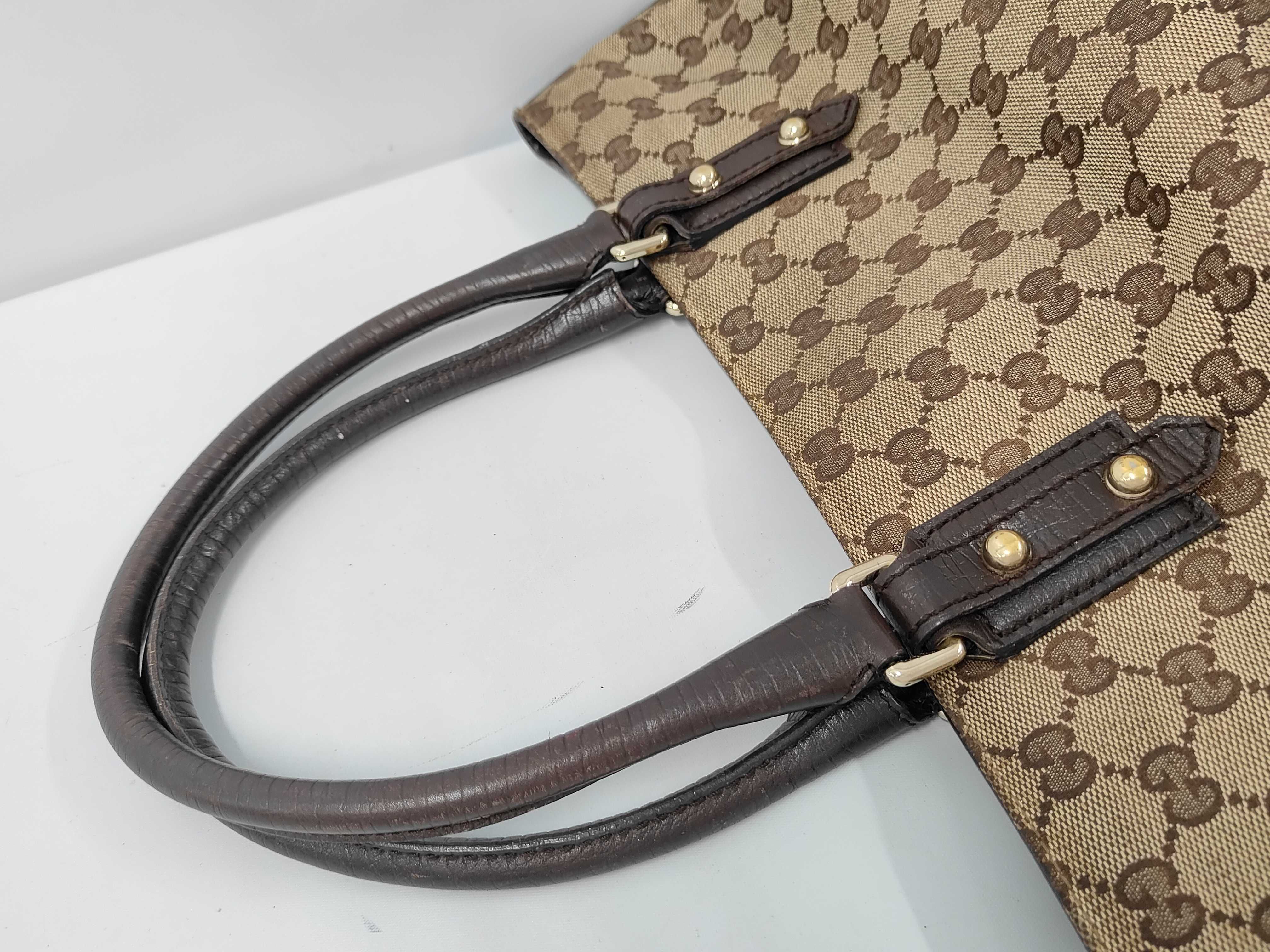 Horsebit Sherry Line GG Canvas Tote Bag — view 5