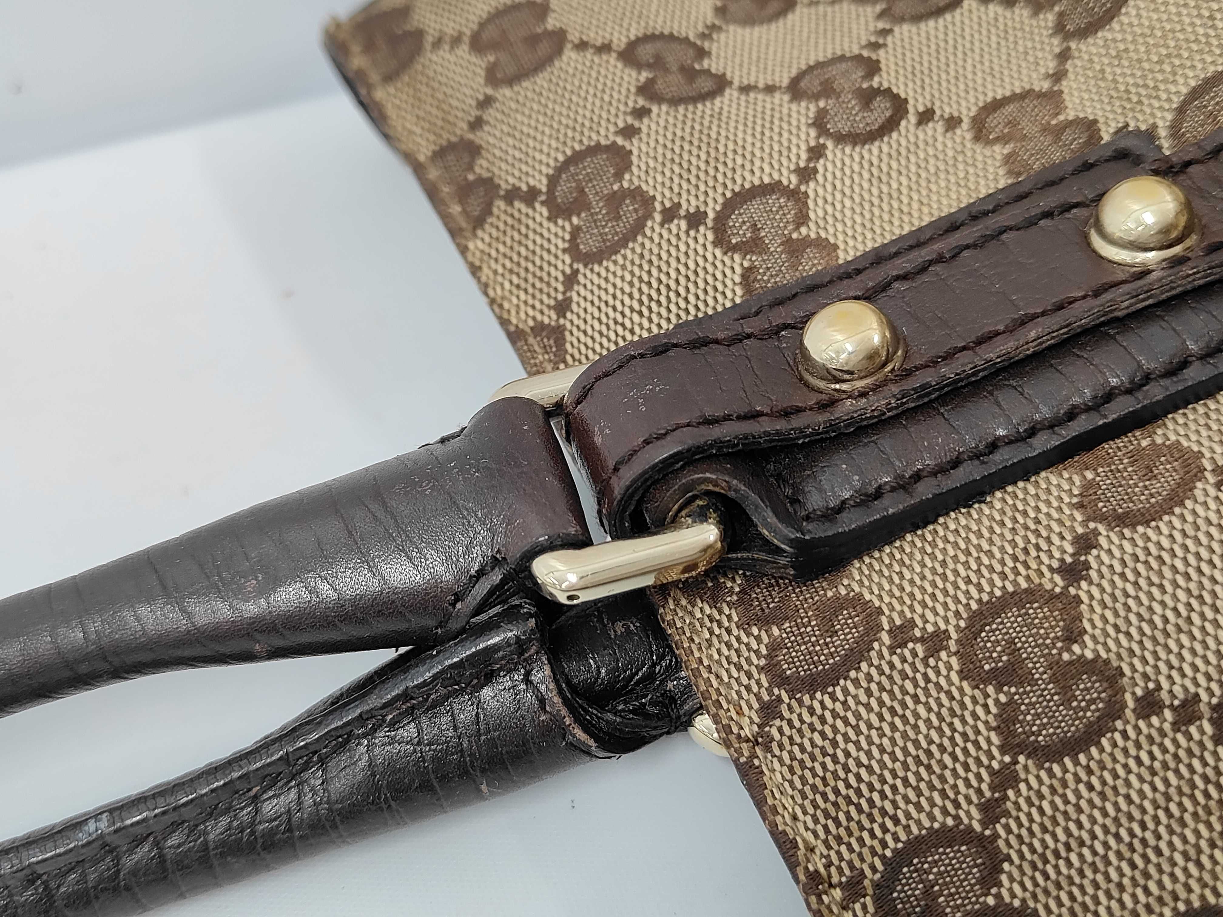 Horsebit Sherry Line GG Canvas Tote Bag — view 6