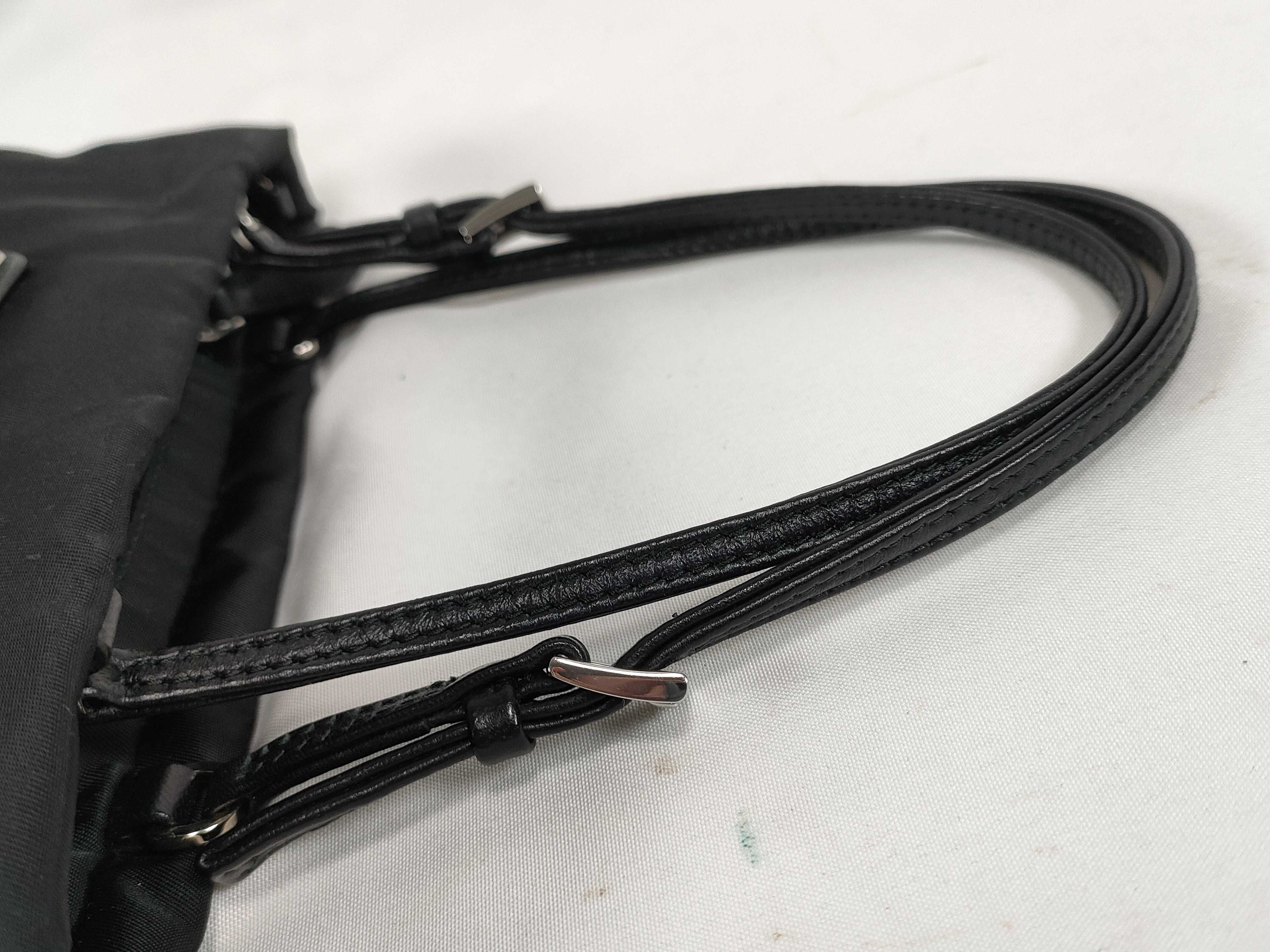 Nylon KR-Tessuto Nylon 2-Way Handbag Black 1BA252 - Grade AB Handbag — view 3