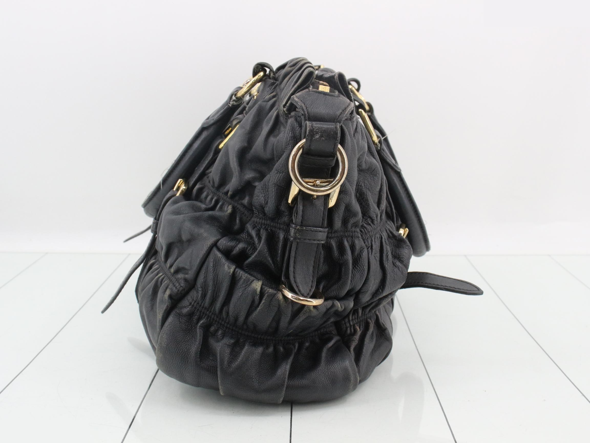 Gathered 2-Way Bag, Black — view 3