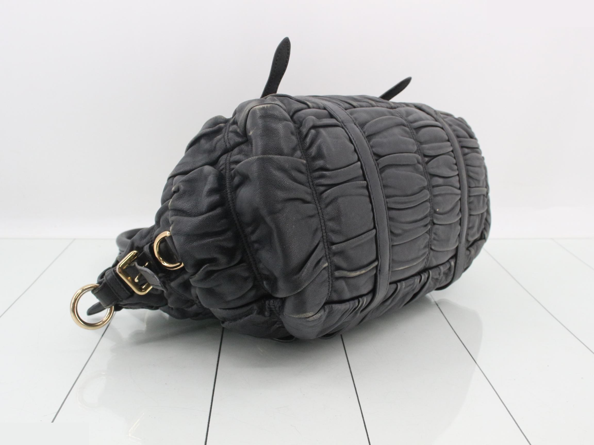 Gathered 2-Way Bag, Black — view 5