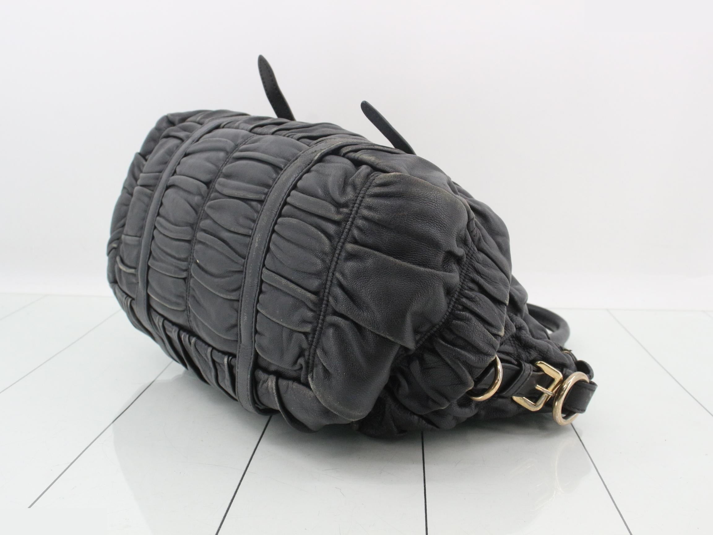 Gathered 2-Way Bag, Black — view 6
