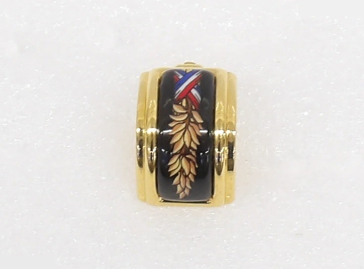 enamel earrings one side only