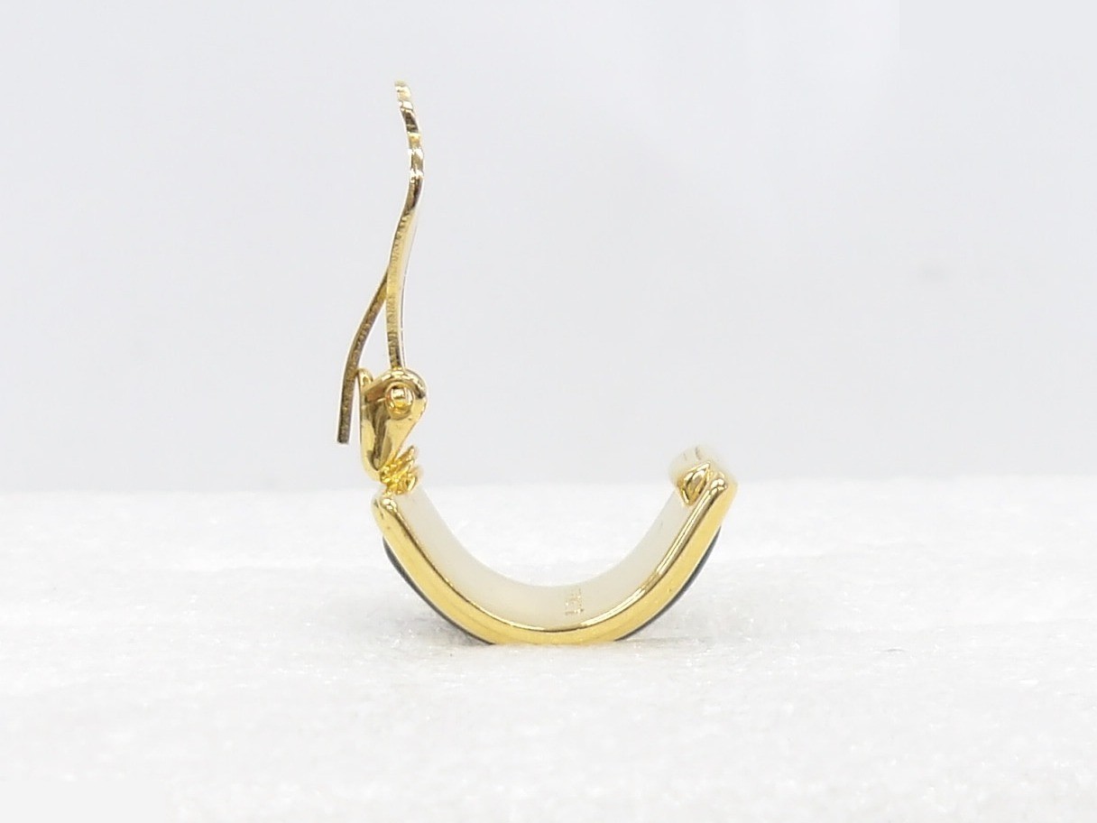 enamel earrings one side only — view 5