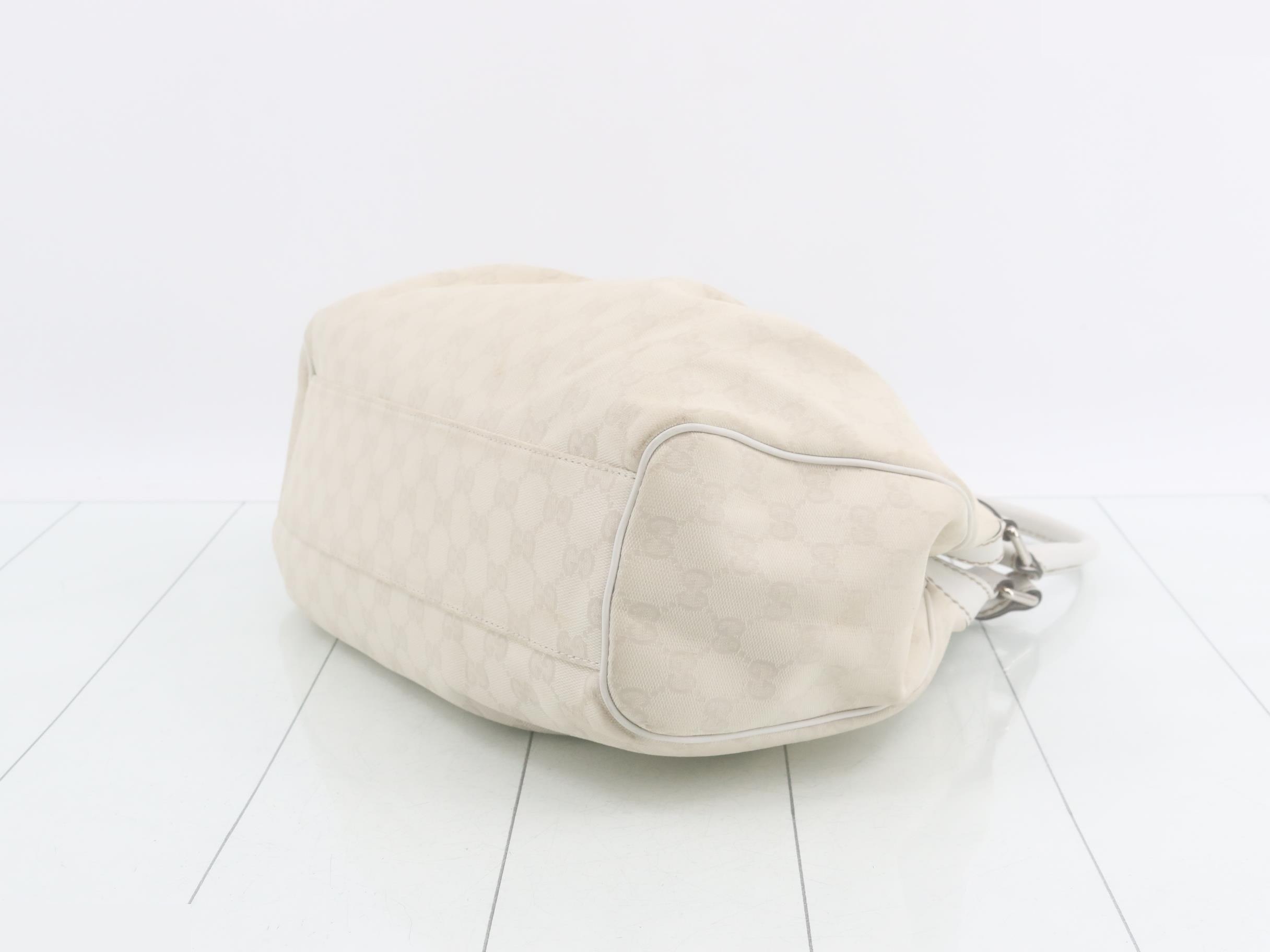 GG Gambas Handbag, Ivory — view 6