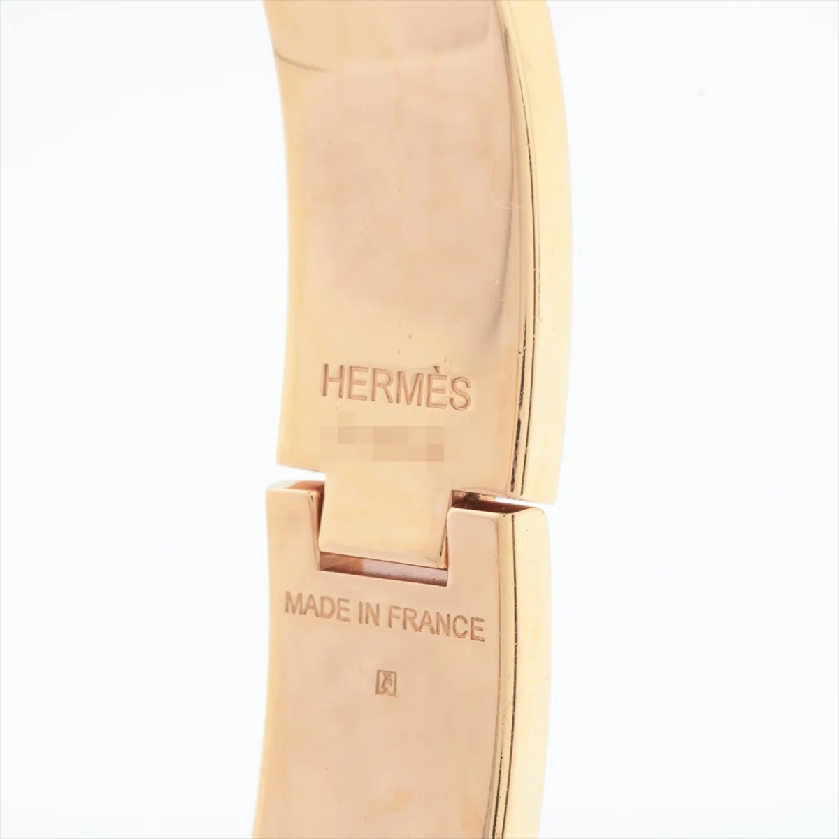 Clic Clac H Bangle Bracelet, GP x Enamel, Greige x Gold, — view 6