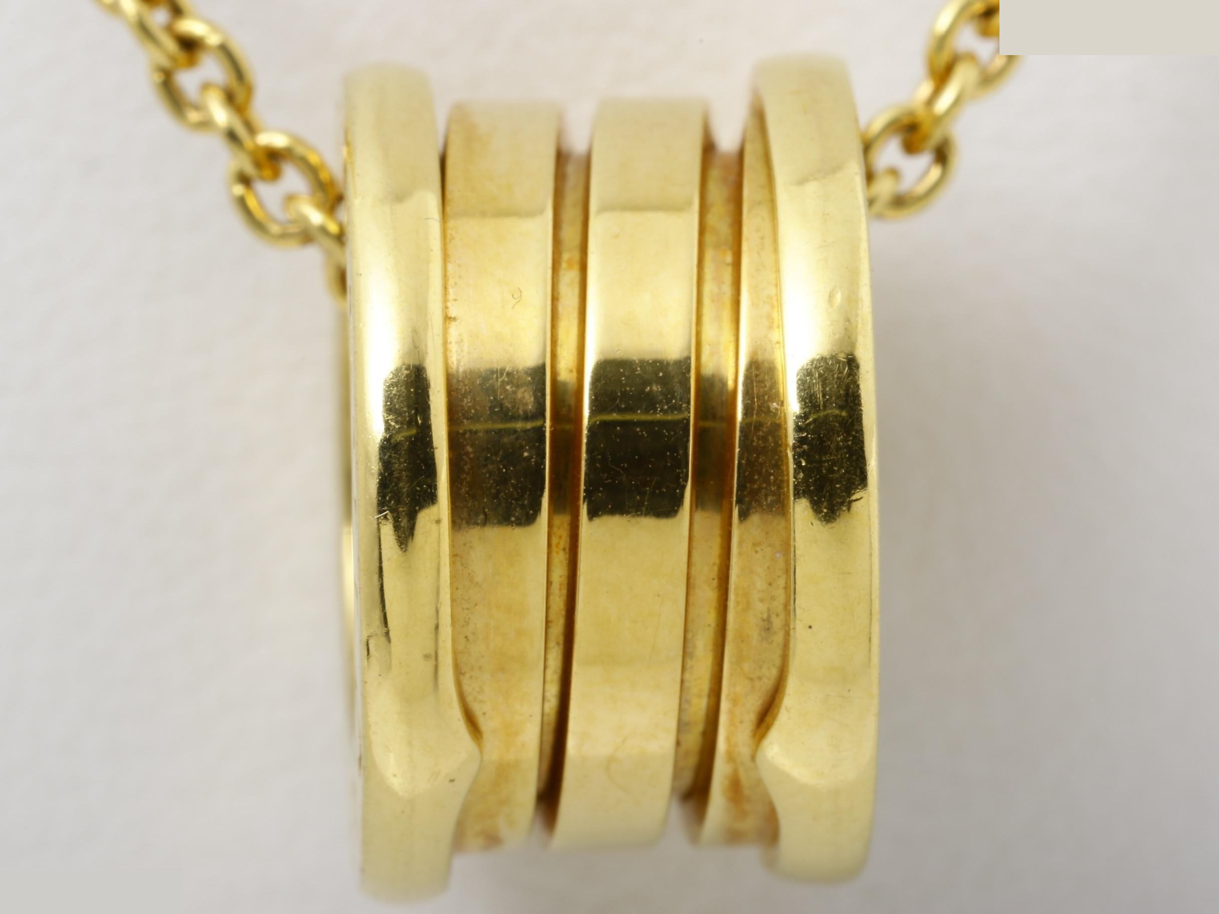 B.zero1 necklace, 750YG, 13.0g, chain approximately 39cm — view 2