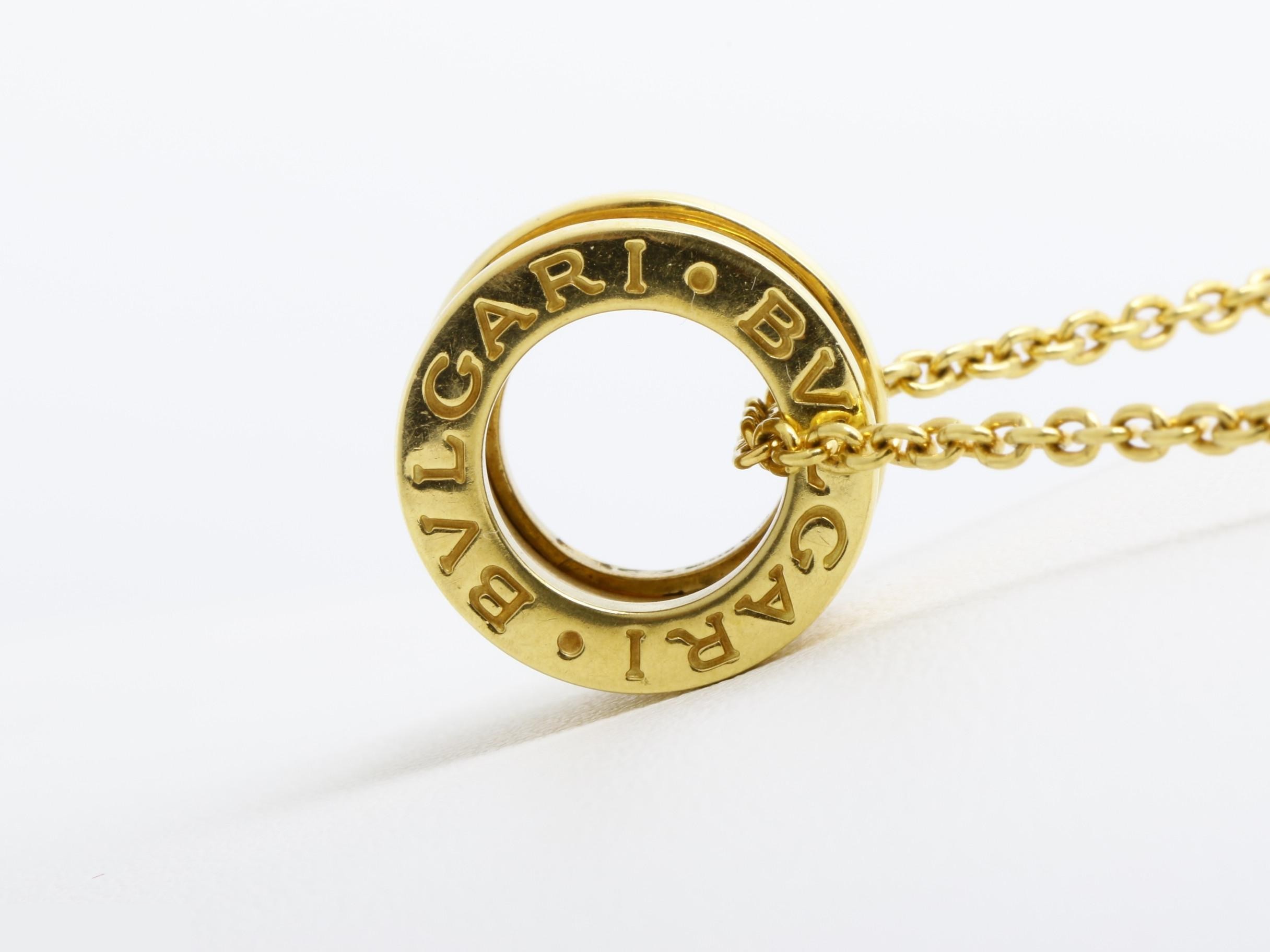 B.zero1 necklace, 750YG, 13.0g, chain approximately 39cm — view 4