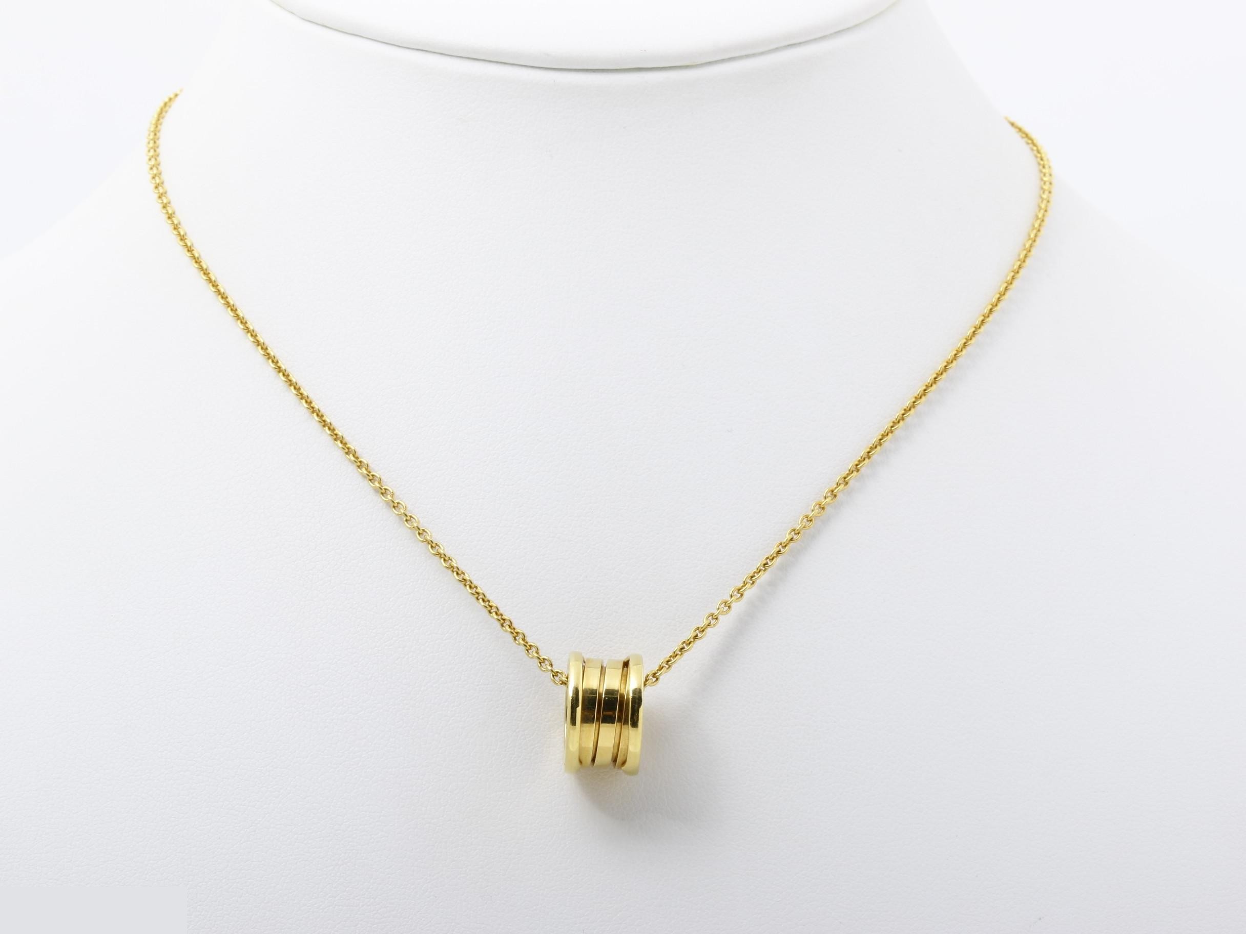 B.zero1 necklace, 750YG, 13.0g, chain approximately 39cm — view 6