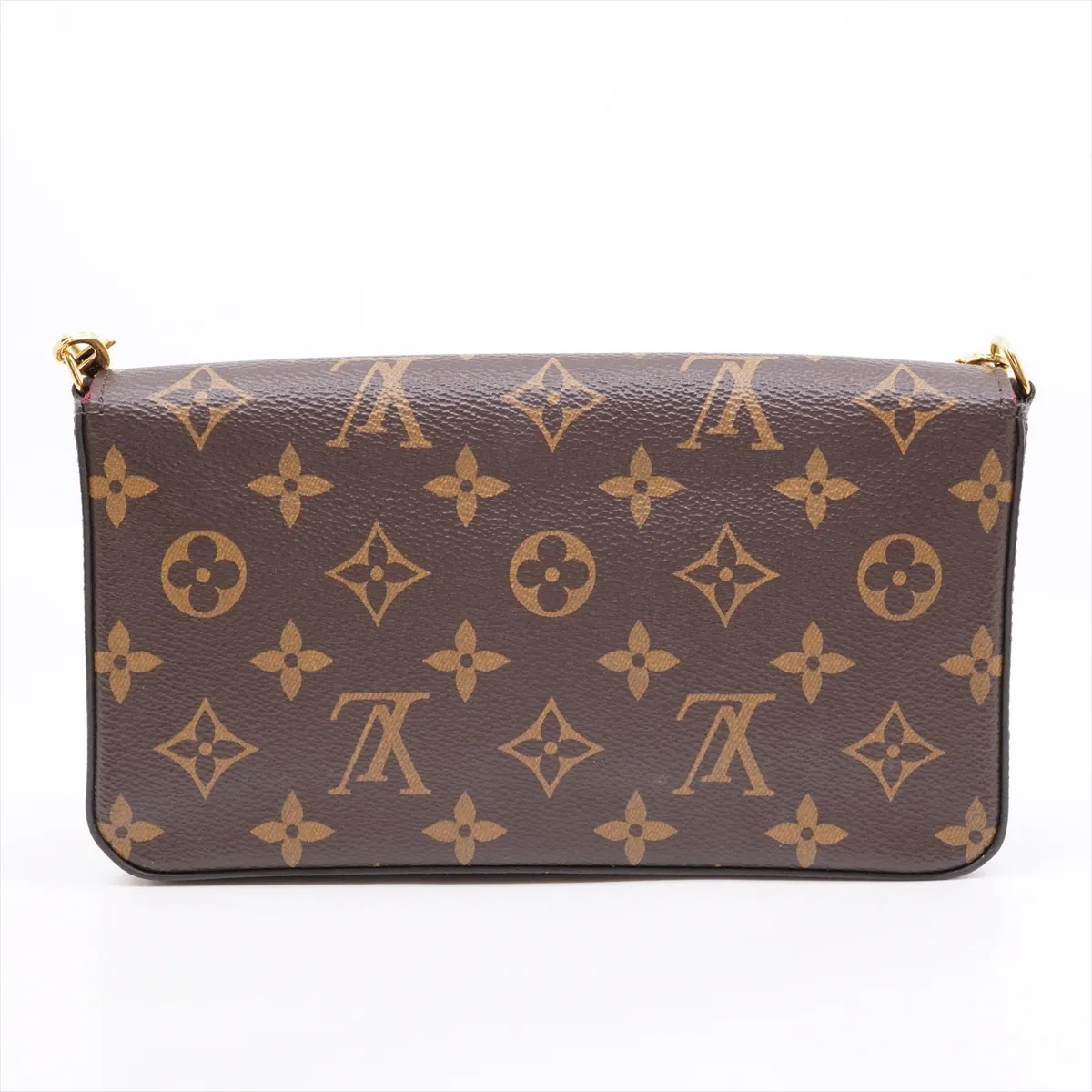 Monogram Pochette Felicie M61276 SP2198 Brown Shoulder Pochette. Comes with dust bag. Corners of the flap are slightly raised. Has a slight — view 2