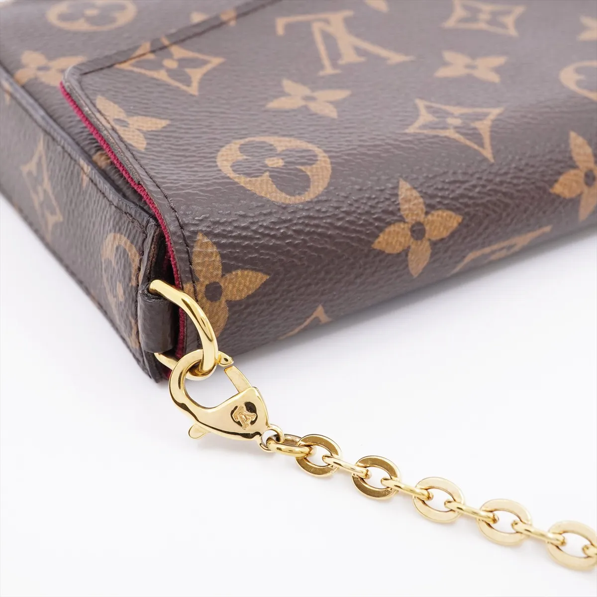 Monogram Pochette Felicie M61276 SP2198 Brown Shoulder Pochette. Comes with dust bag. Corners of the flap are slightly raised. Has a slight — view 9