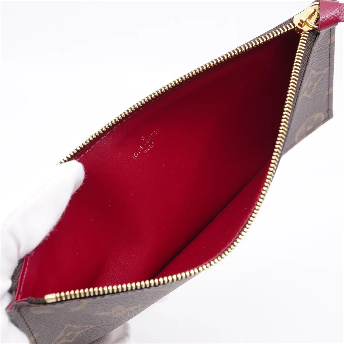 Monogram Pochette Felicie M61276 SP2198 Brown Shoulder Pochette. Comes with dust bag. Corners of the flap are slightly raised. Has a slight — view 10