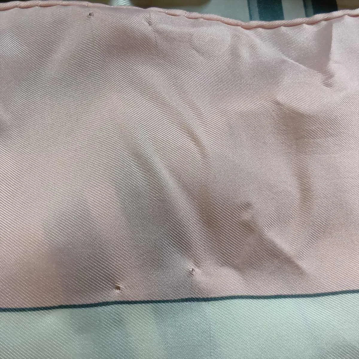 Carre 90 BRIDES de GARA scarf, silk, pink. Shows signs of wear, — view 6