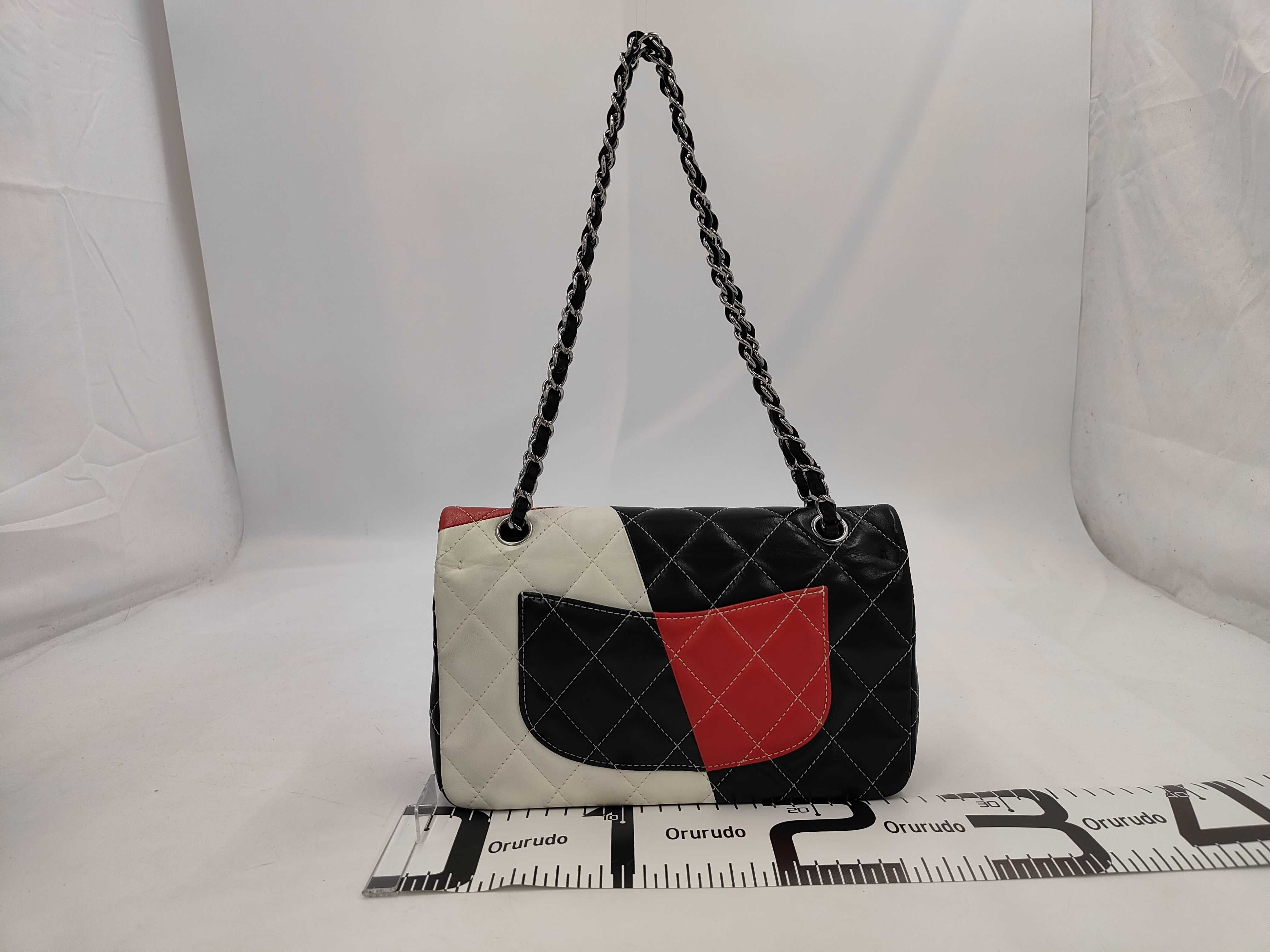 Matelassé Lambskin Double Flap 2-Way Chain Shoulder Bag — view 2