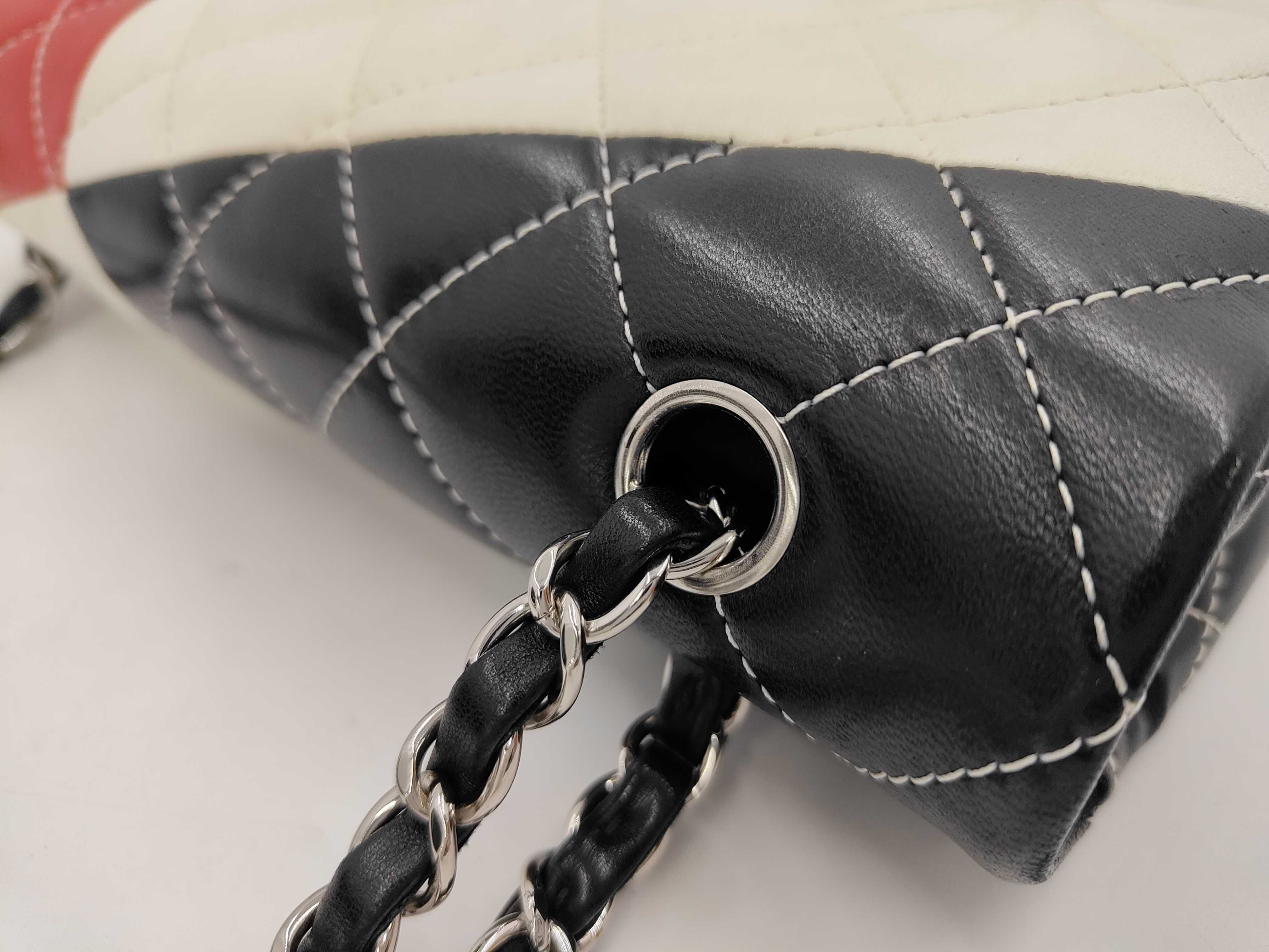 Matelassé Lambskin Double Flap 2-Way Chain Shoulder Bag — view 6