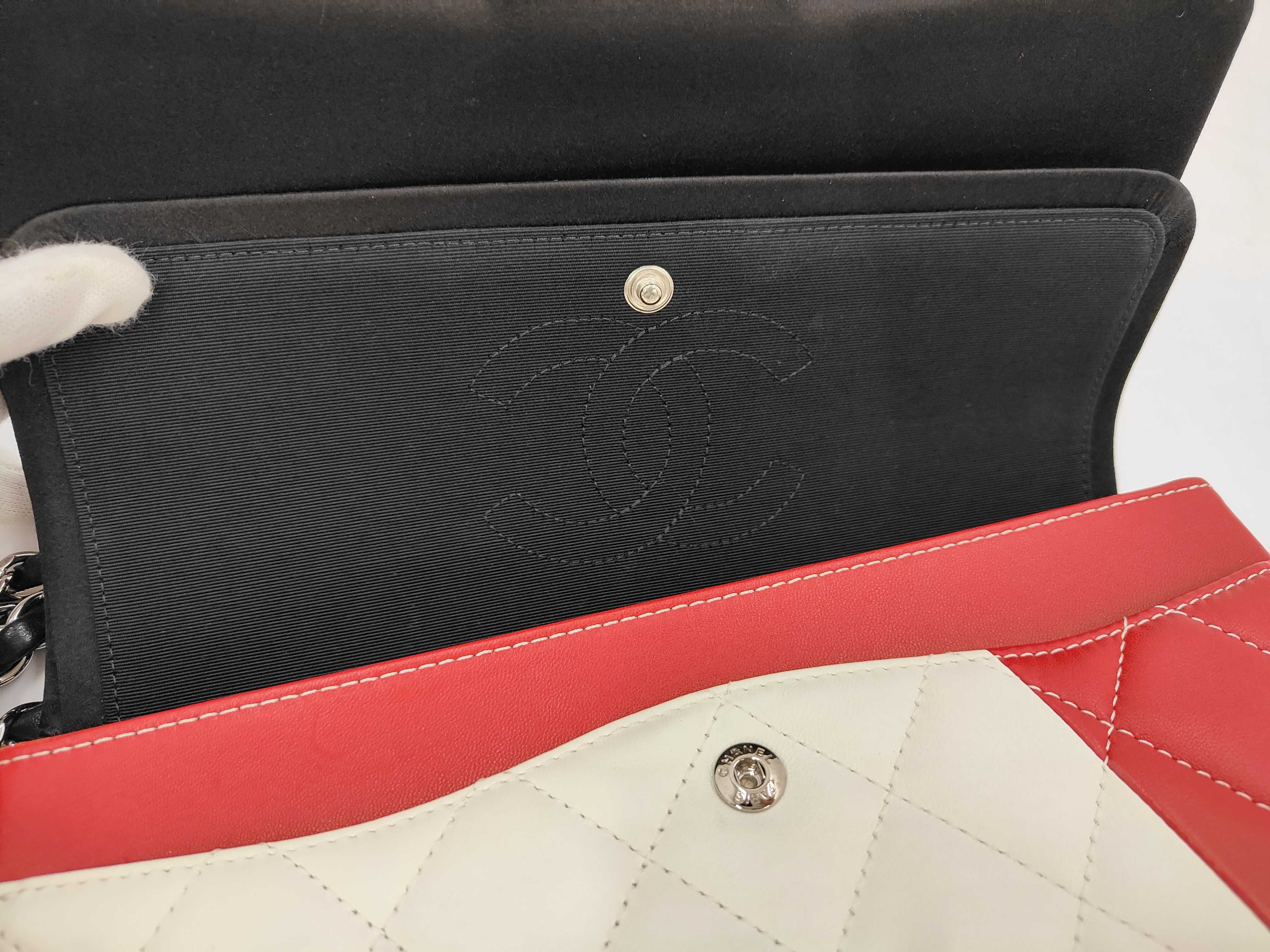Matelassé Lambskin Double Flap 2-Way Chain Shoulder Bag — view 8