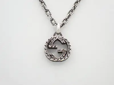 Interlocking G Arabesque Necklace, SV925, 18.5g